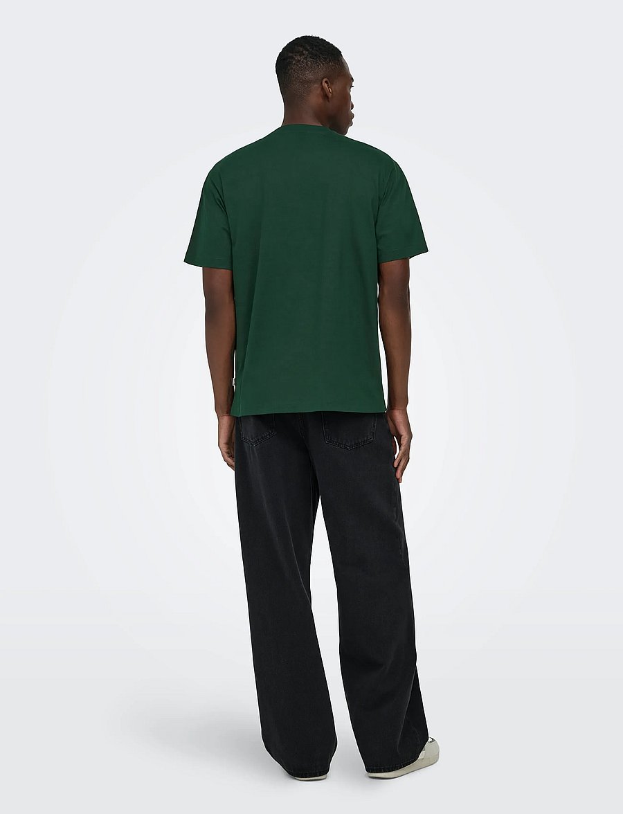 ONLY & SONS - ONSFRED LIFE RLX SS TEE NOOS - lühikeste varrukatega t-särgid - pine grove - 3