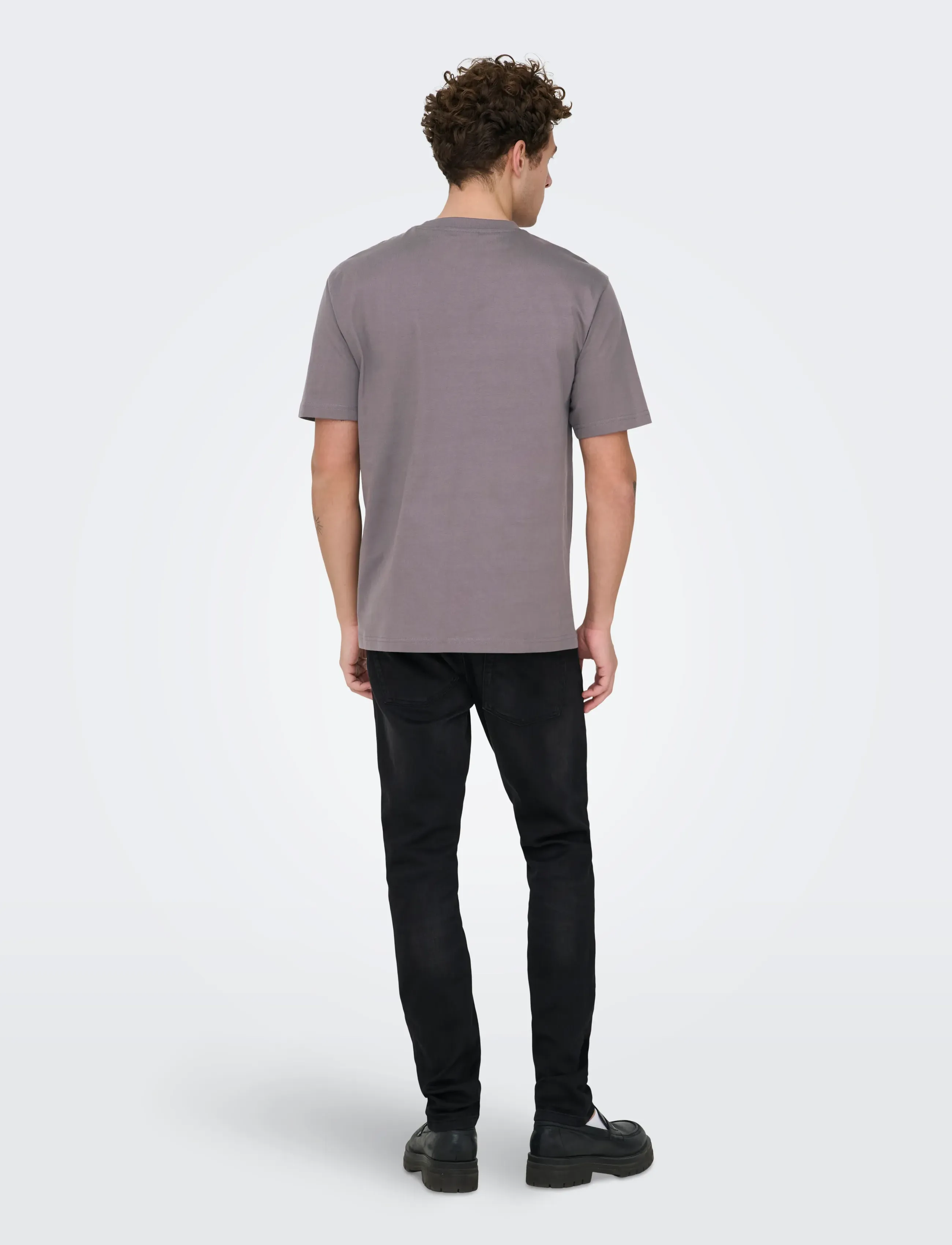ONLY & SONS - ONSFRED LIFE RLX SS TEE NOOS - lühikeste varrukatega t-särgid - rabbit - 3