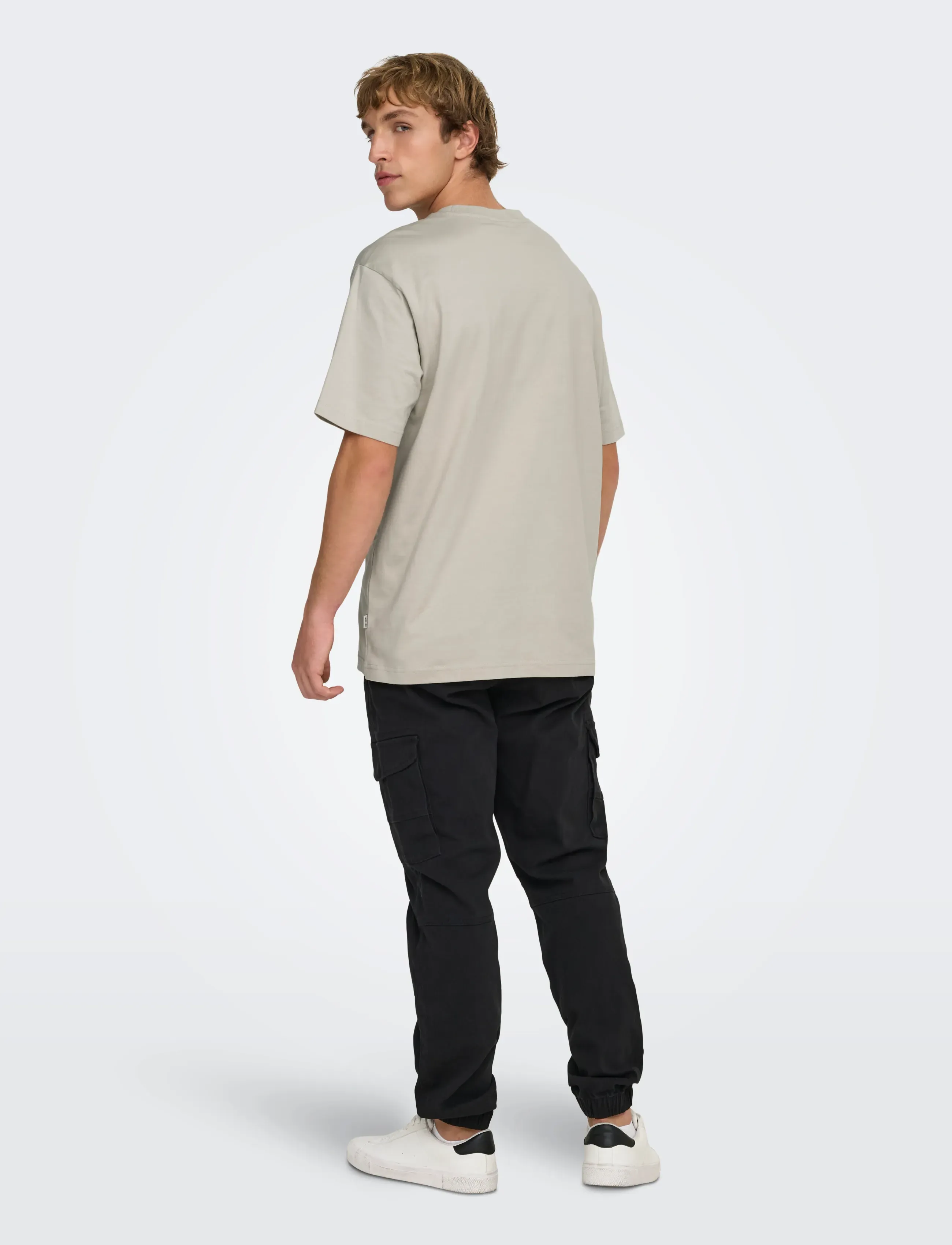 ONLY & SONS - ONSFRED LIFE RLX SS TEE NOOS - kurzärmelig - silver lining - 3