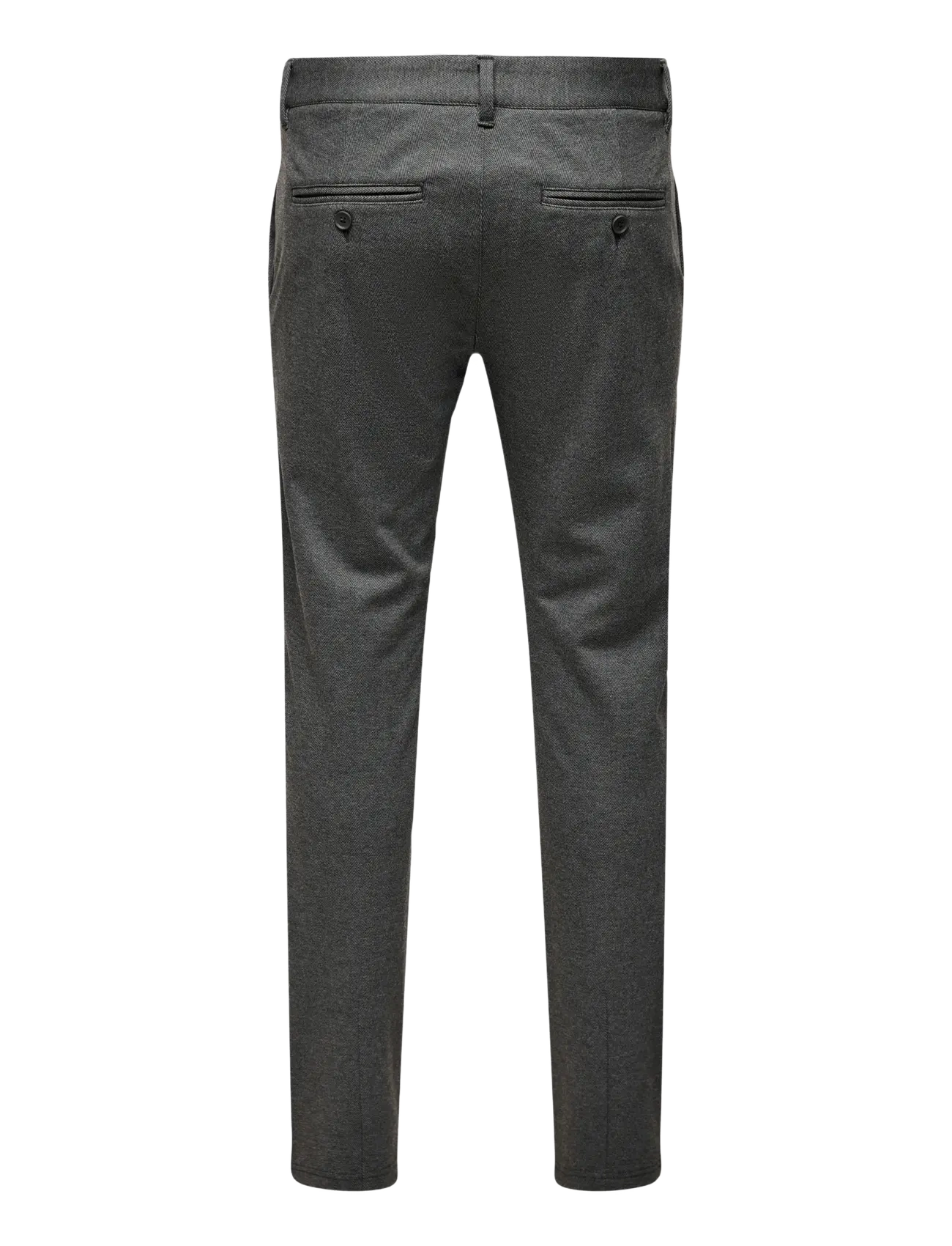 ONLY & SONS - ONSMARK SLIM HERRINGBONE 2911 PANT NOOS - black - 2