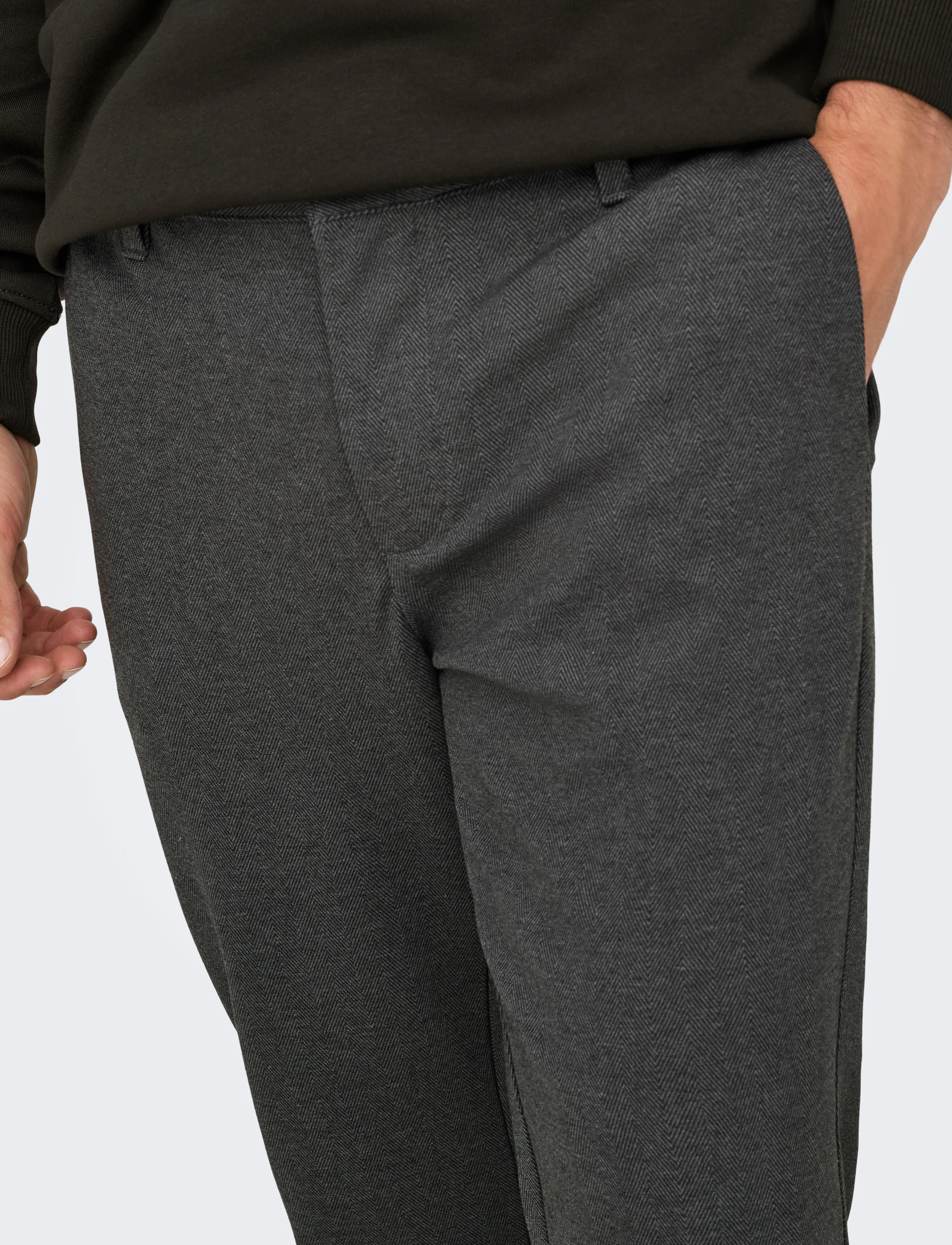 ONLY & SONS Onsmark Slim Herringbone 2911 Pant Noos chinos – bild 6