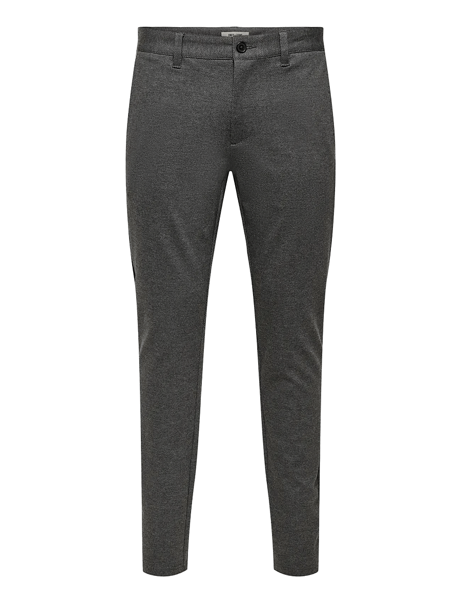 ONLY & SONS - ONSMARK SLIM DITSY 2912 PANT NOOS - chinos - beluga - 1