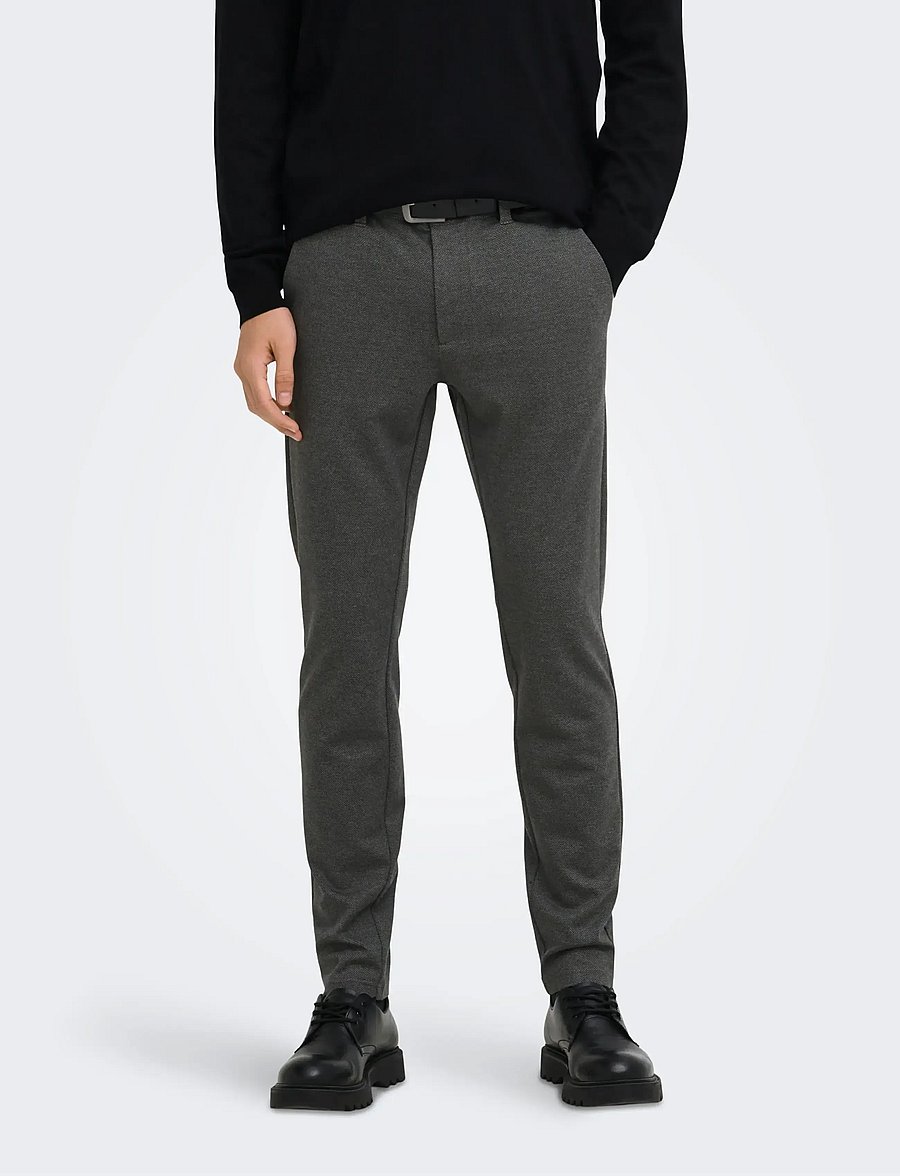 ONLY & SONS - ONSMARK SLIM DITSY 2912 PANT NOOS - chinos - beluga - 0