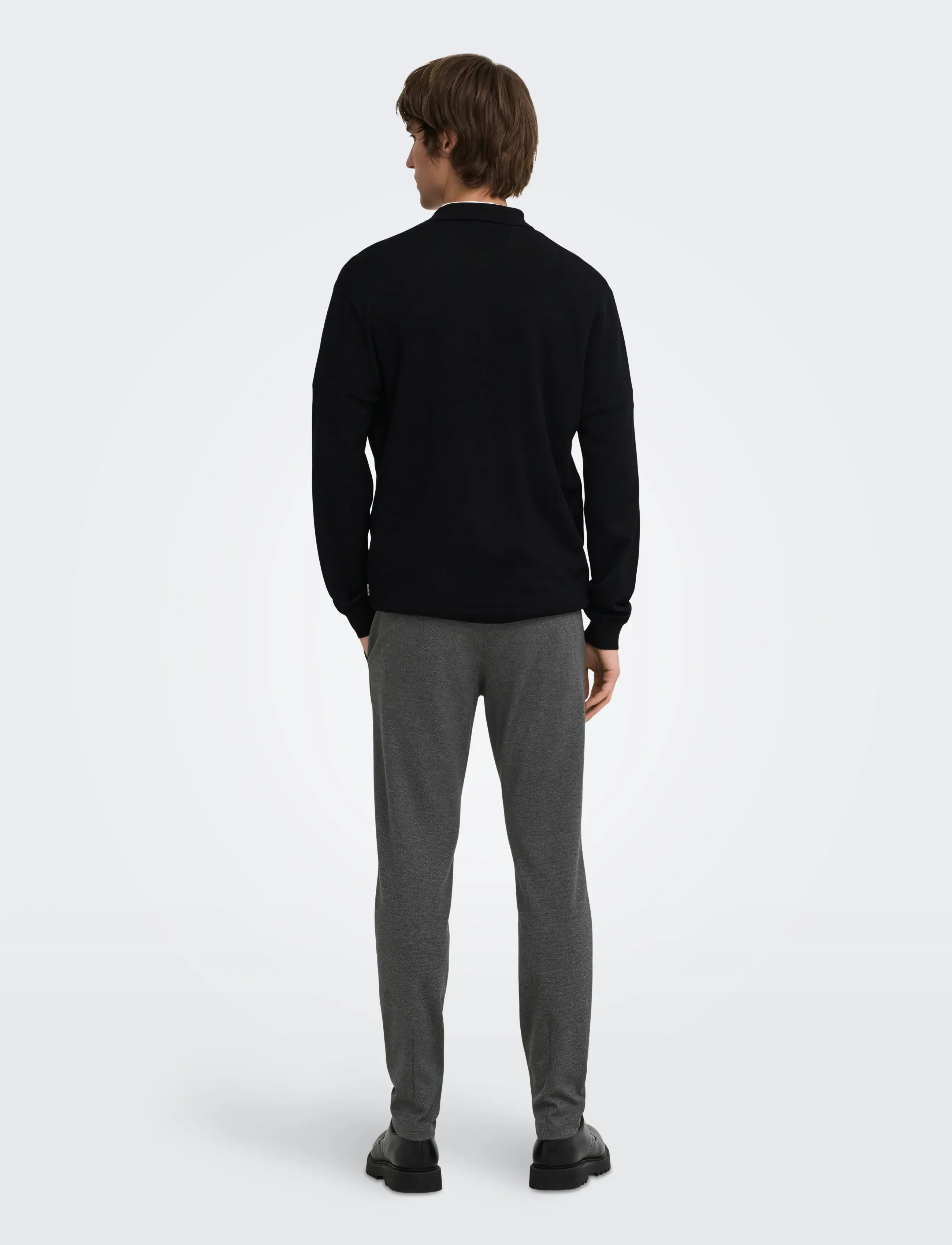 ONLY & SONS - ONSMARK SLIM DITSY 2912 PANT NOOS - chinos - beluga - 3