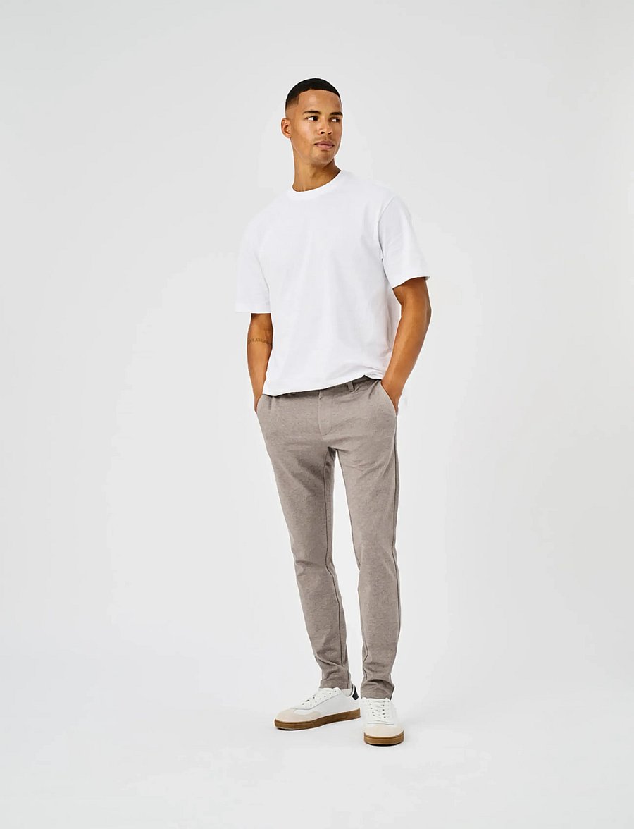ONLY & SONS - ONSMARK SLIM DITSY 2912 PANT NOOS - chinos - tobacco brown - 0