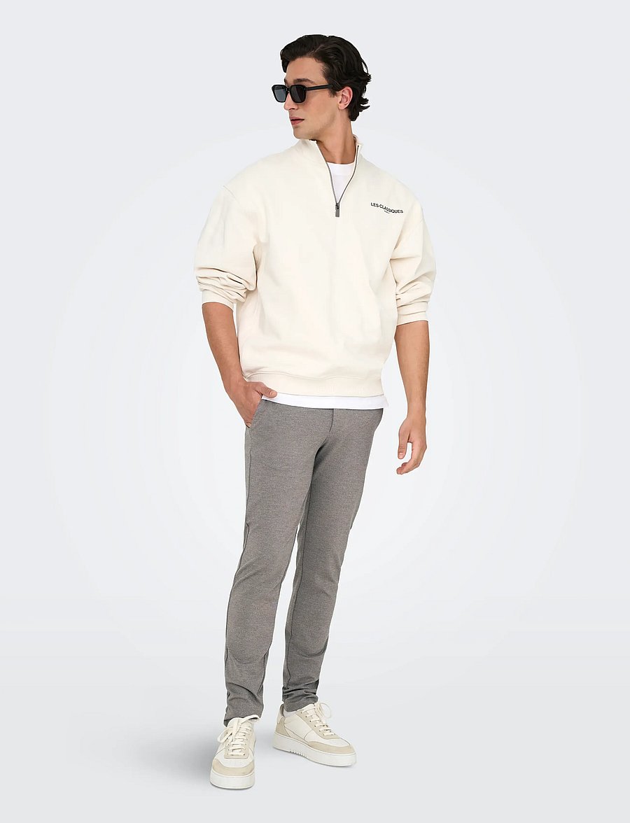 ONLY & SONS - ONSMARK SLIM DITSY 2912 PANT NOOS - chinos - tobacco brown - 4