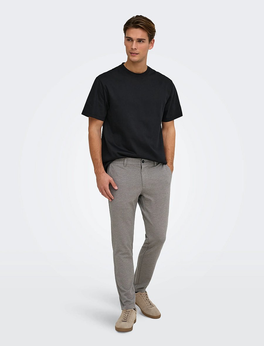 ONLY & SONS - ONSMARK SLIM DITSY 2912 PANT NOOS - chinos - tobacco brown - 4