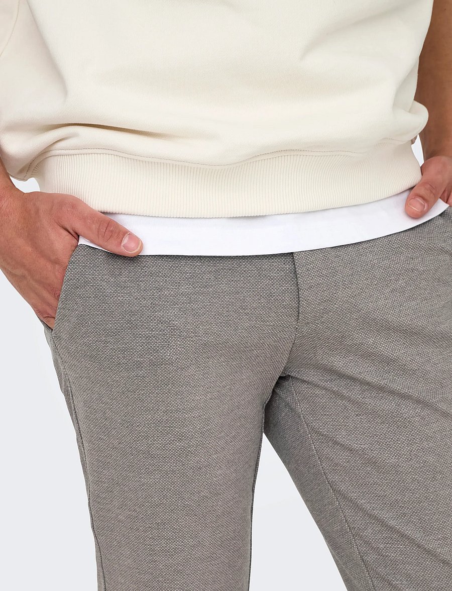 ONLY & SONS - ONSMARK SLIM DITSY 2912 PANT NOOS - chinos - tobacco brown - 5