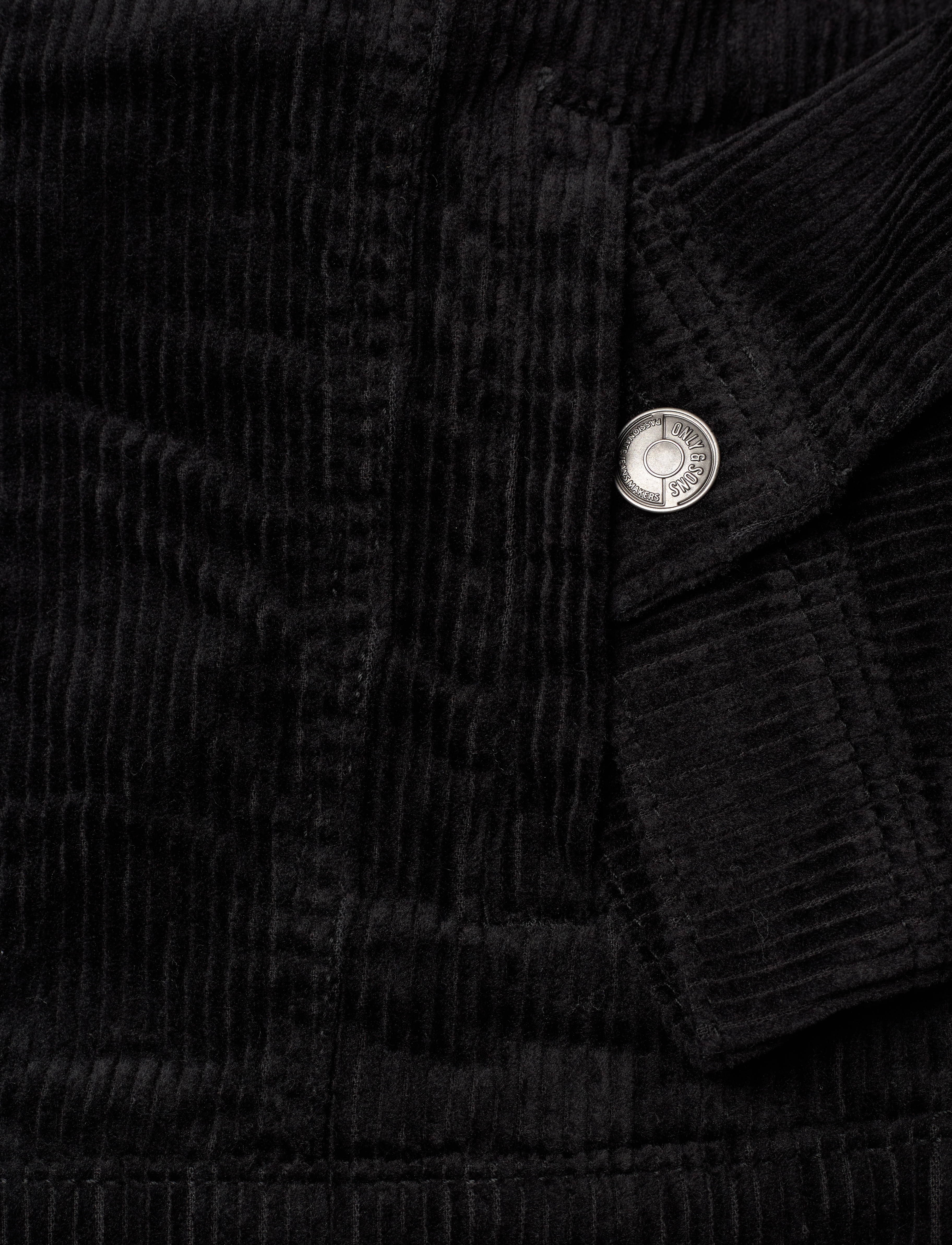 ONLY & SONS - ONSRICK OVZ CORDUROY 2913 CS JACKET - black - 3