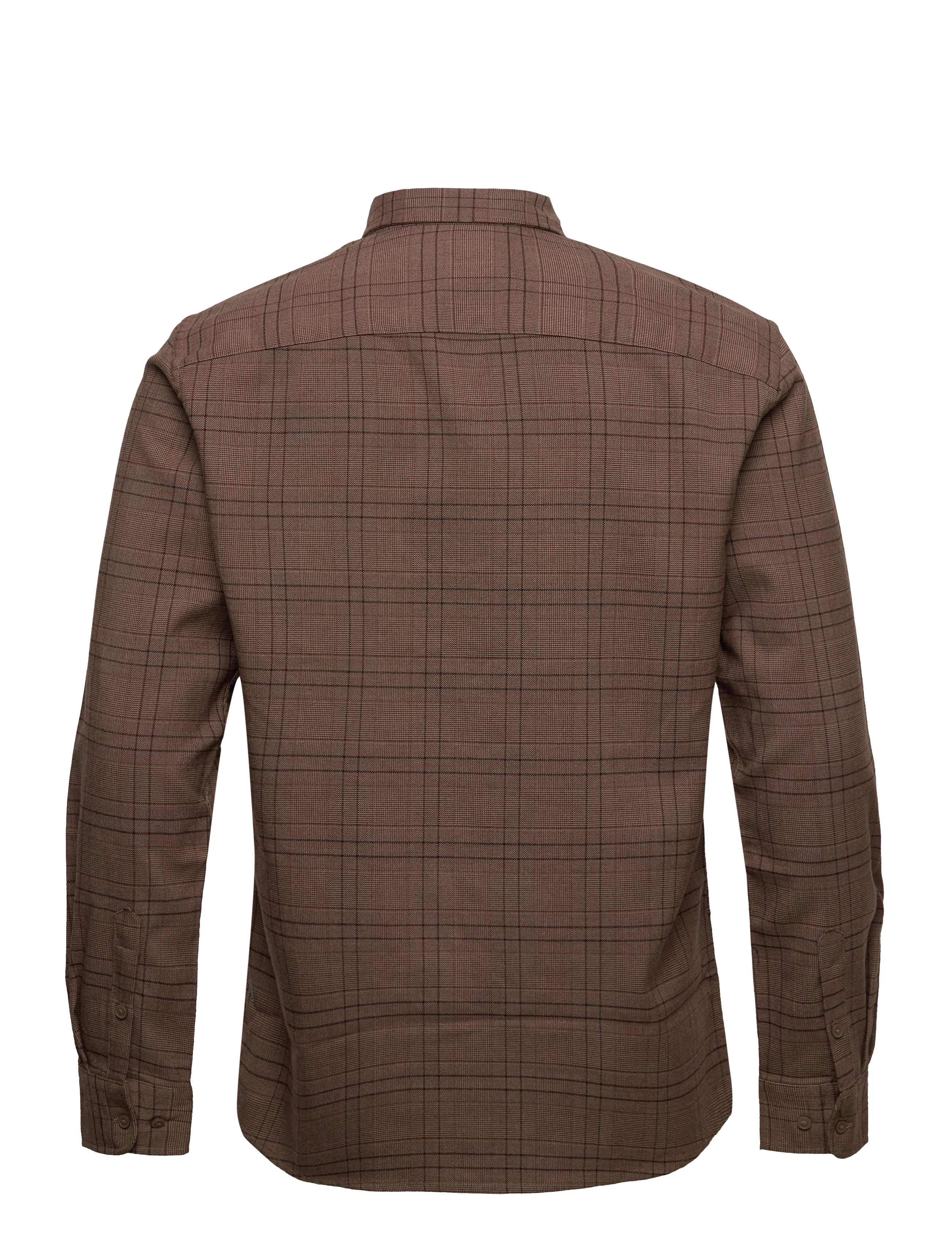 ONLY & SONS - ONSTINO LS CHECK REG STRETCH SHIRT - shaved chocolate - 1