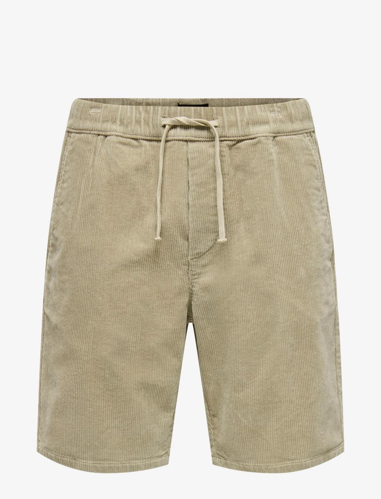 ONLY & SONS - ONSLINUS  LOOSE CORD 3056 SHORT - laagste prijzen - chinchilla - 0