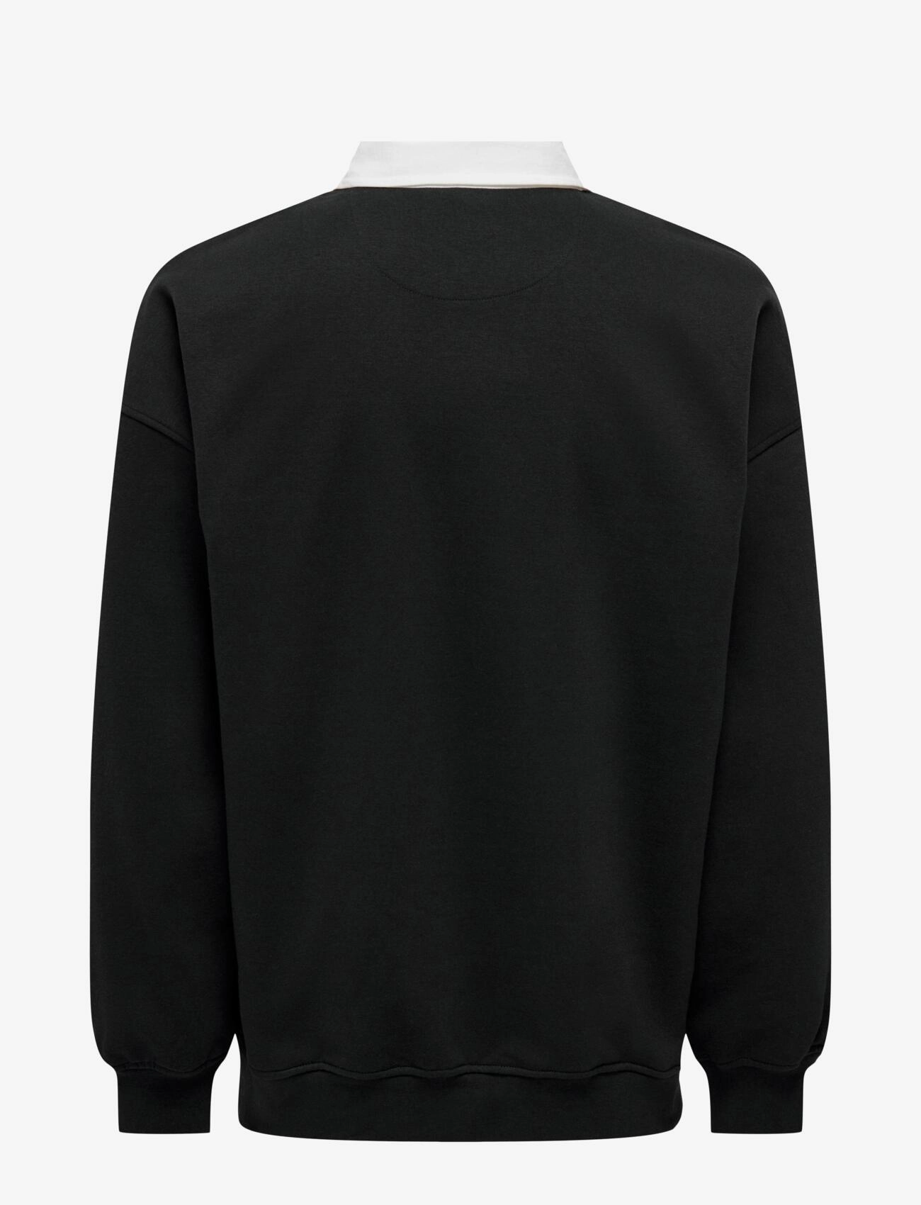 ONLY & SONS - ONSDAVID RLX RUGBY POLO 3105 SWT - black - 1