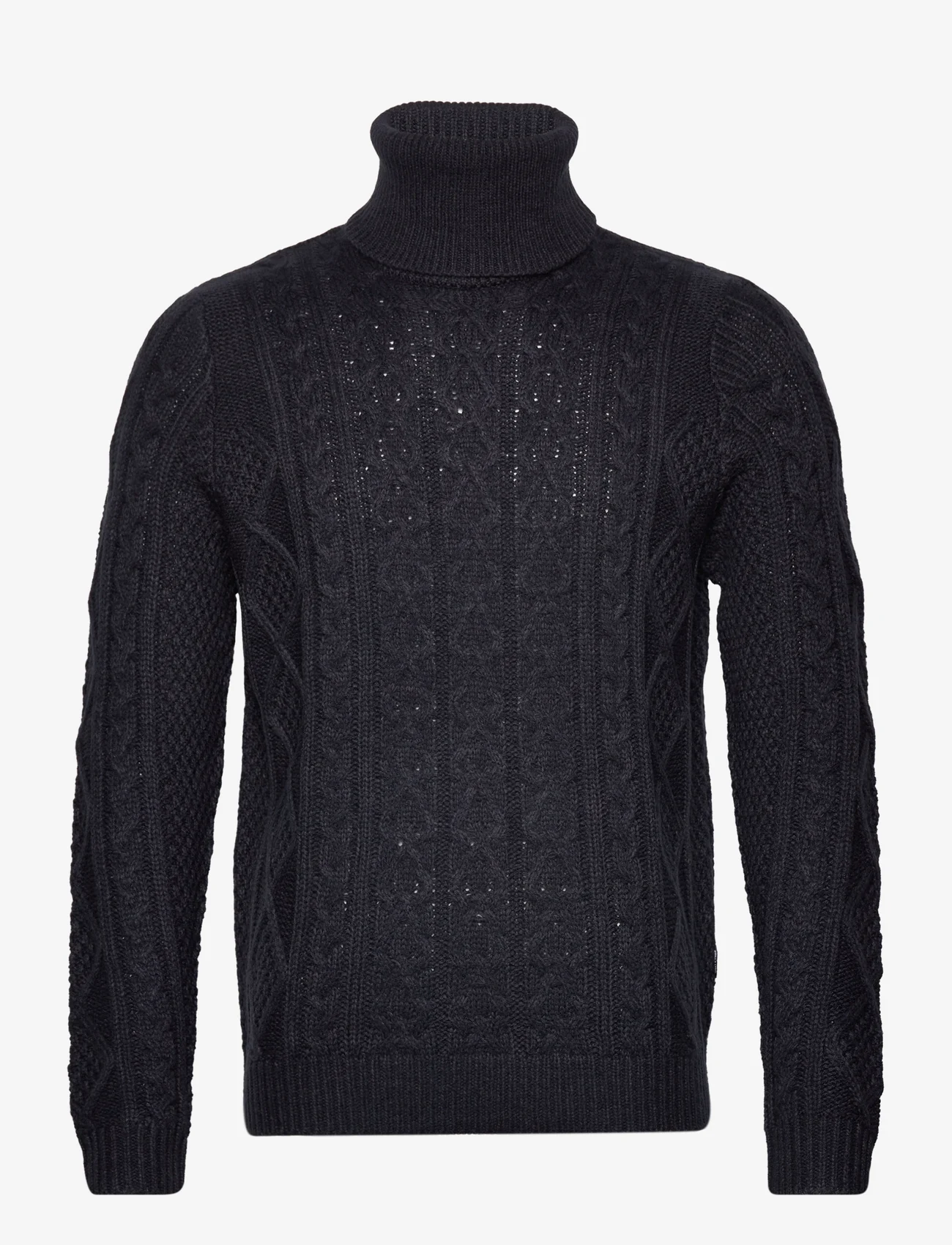 ONLY & SONS - ONSRIGGE REG 3 CABLE ROLL NECK KNIT - die niedrigsten preise - dark navy - 0