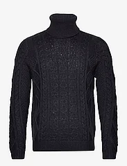 ONLY & SONS - ONSRIGGE REG 3 CABLE ROLL NECK KNIT - madalaimad hinnad - dark navy - 0