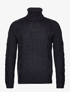 ONSRIGGE REG 3 CABLE ROLL NECK KNIT, ONLY & SONS