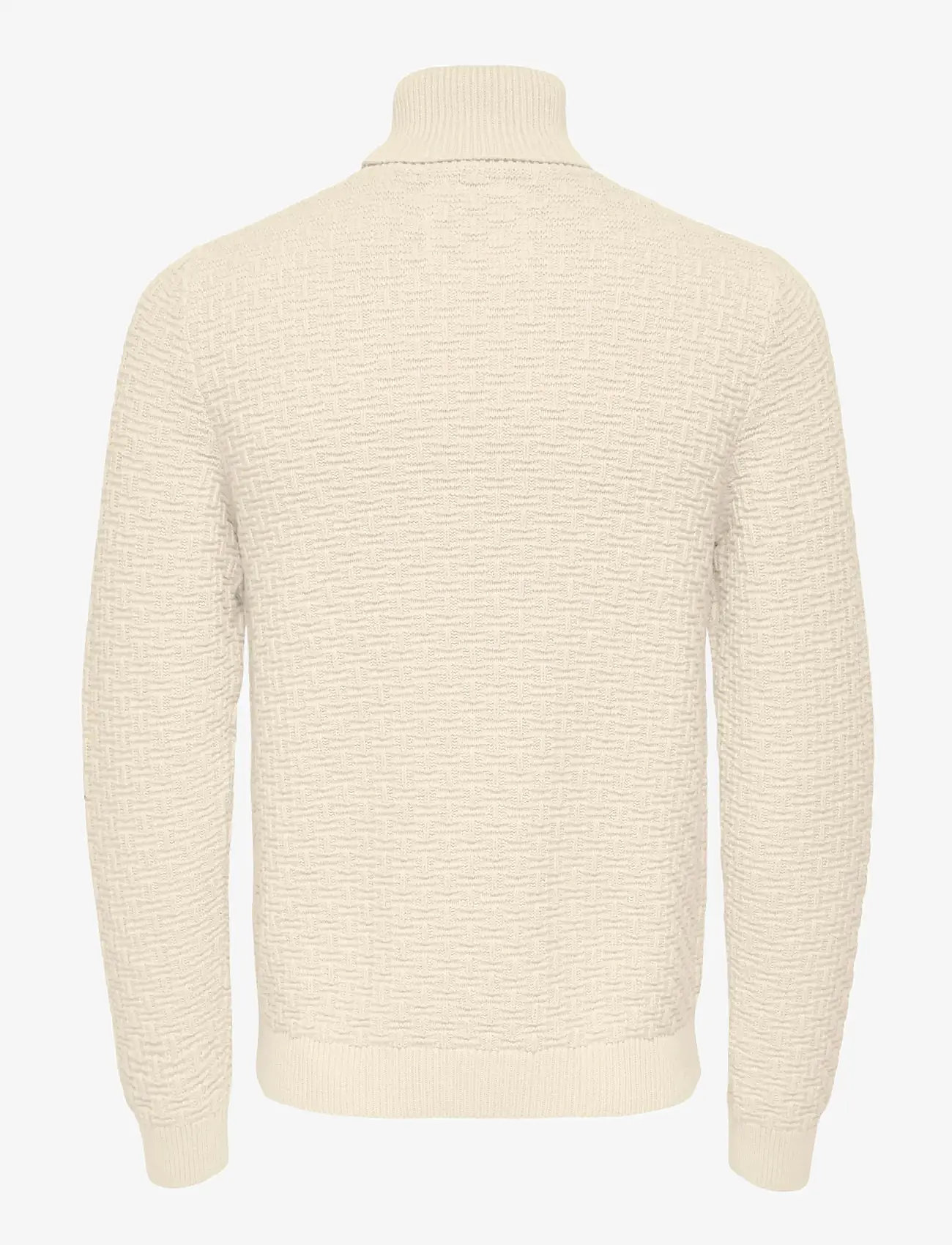 ONLY & SONS - ONSKAY REG ROLL NECK KNIT - polokrage - antique white - 1