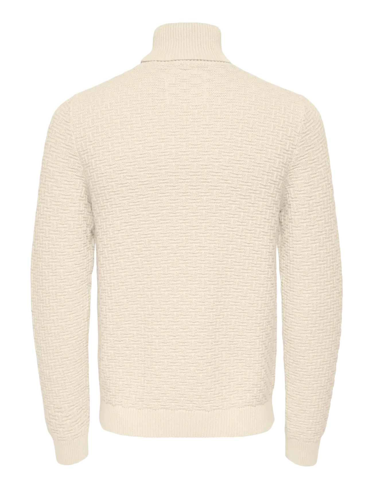 ONLY & SONS - ONSKAY REG ROLL NECK KNIT - džemperi ar augstu apkakli - antique white - 1