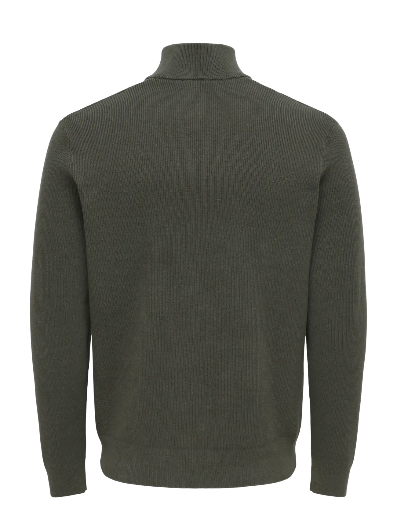 ONLY & SONS - ONSPHIL REG 12 STRUC HALF ZIP KNIT NOOS - pullover mit halbem reißverschluss - beluga - 1
