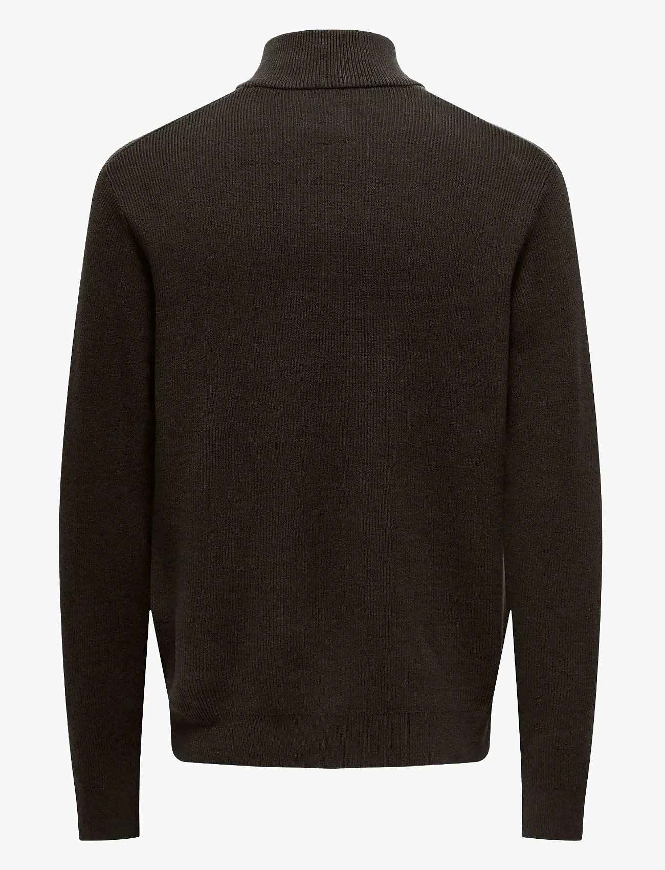 ONLY & SONS - ONSPHIL REG 12 STRUC HALF ZIP KNIT NOOS - halfzip strik - demitasse - 2