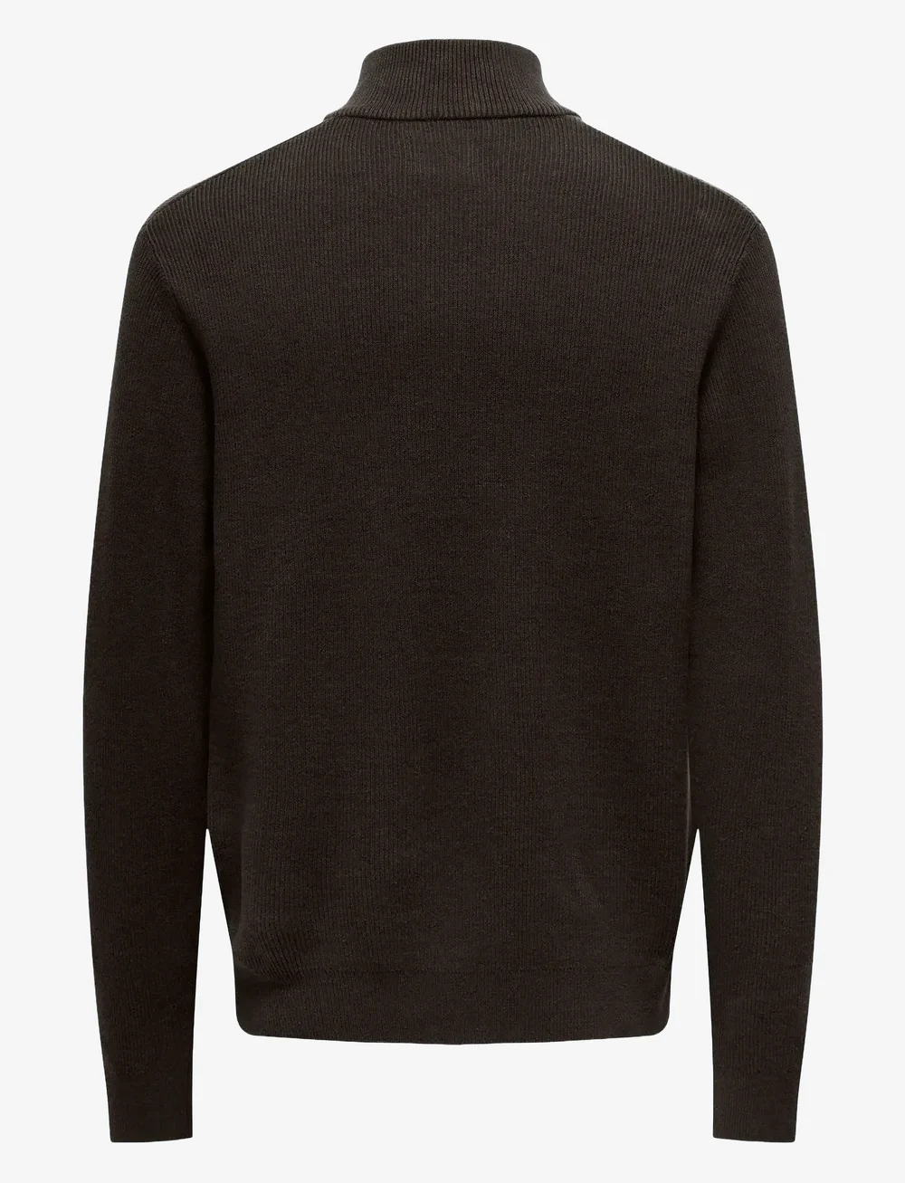 ONLY & SONS - ONSPHIL REG 12 STRUC HALF ZIP KNIT NOOS - halfzip strik - demitasse - 2