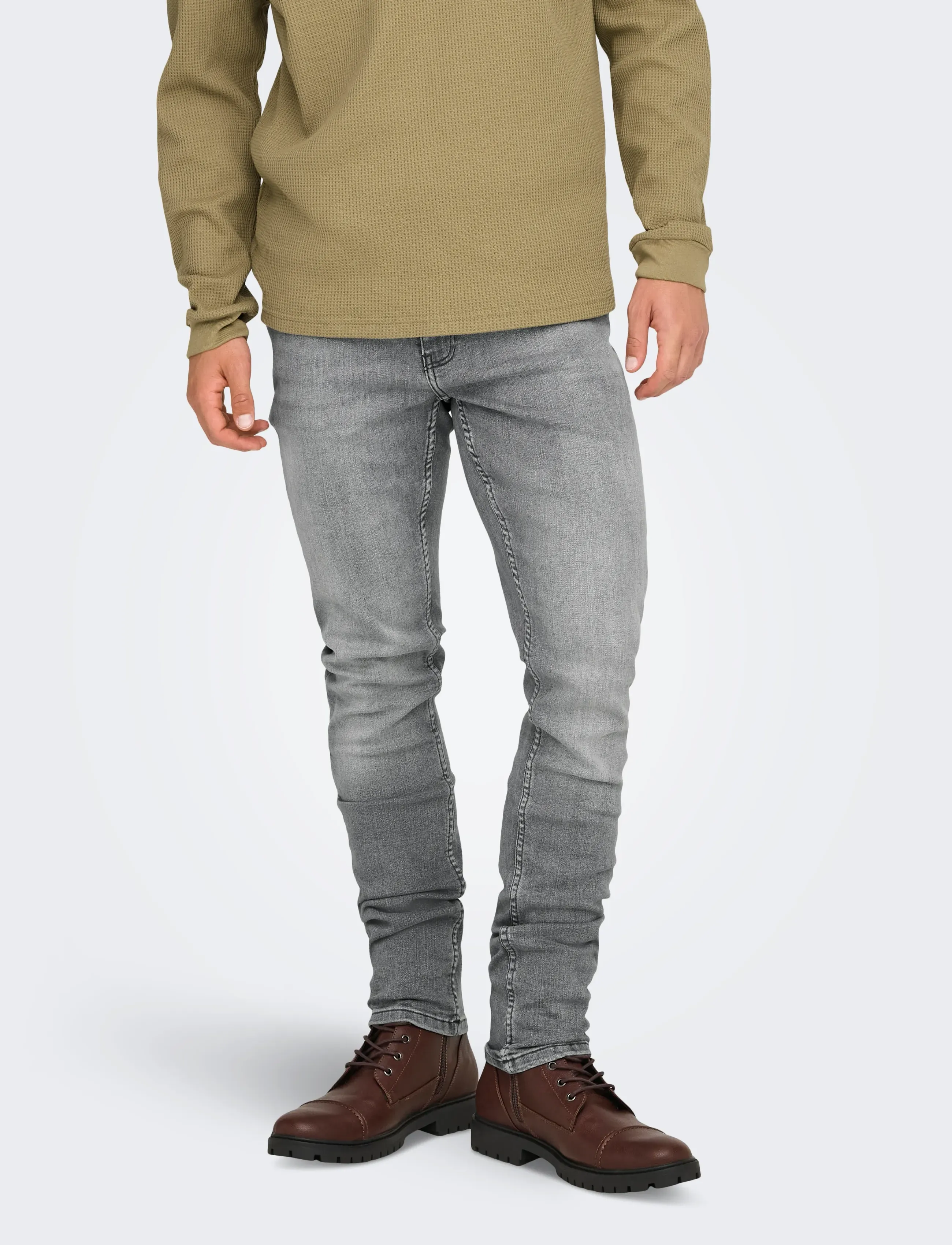 ONLY & SONS ONSLOOM SLIM GREY 3227 DCC DNM NOOS - Kollektionen - GREY DENIM / grey