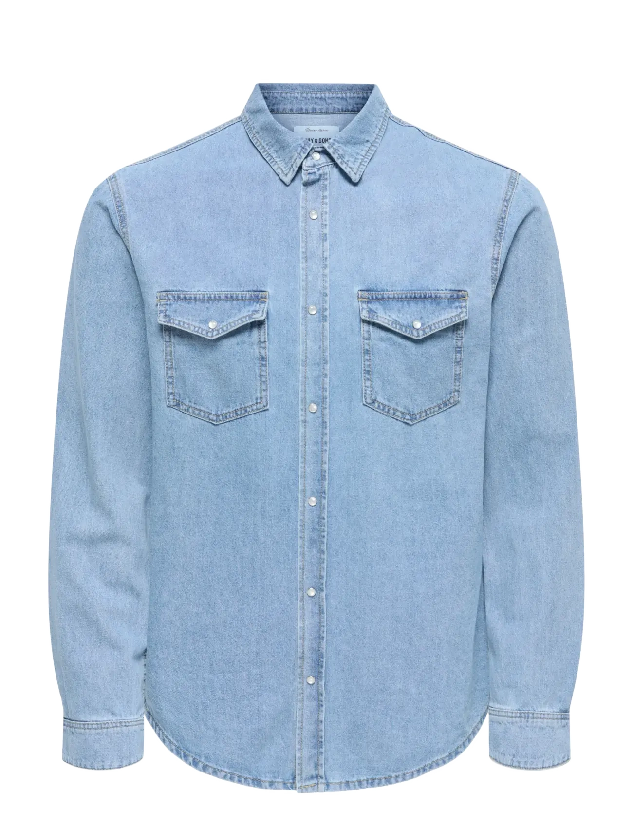 ONLY & SONS ONSBANE 3247 DNM SHIRT NOOS - Teksasärgid - MEDIUM BLUE DENIM / blue