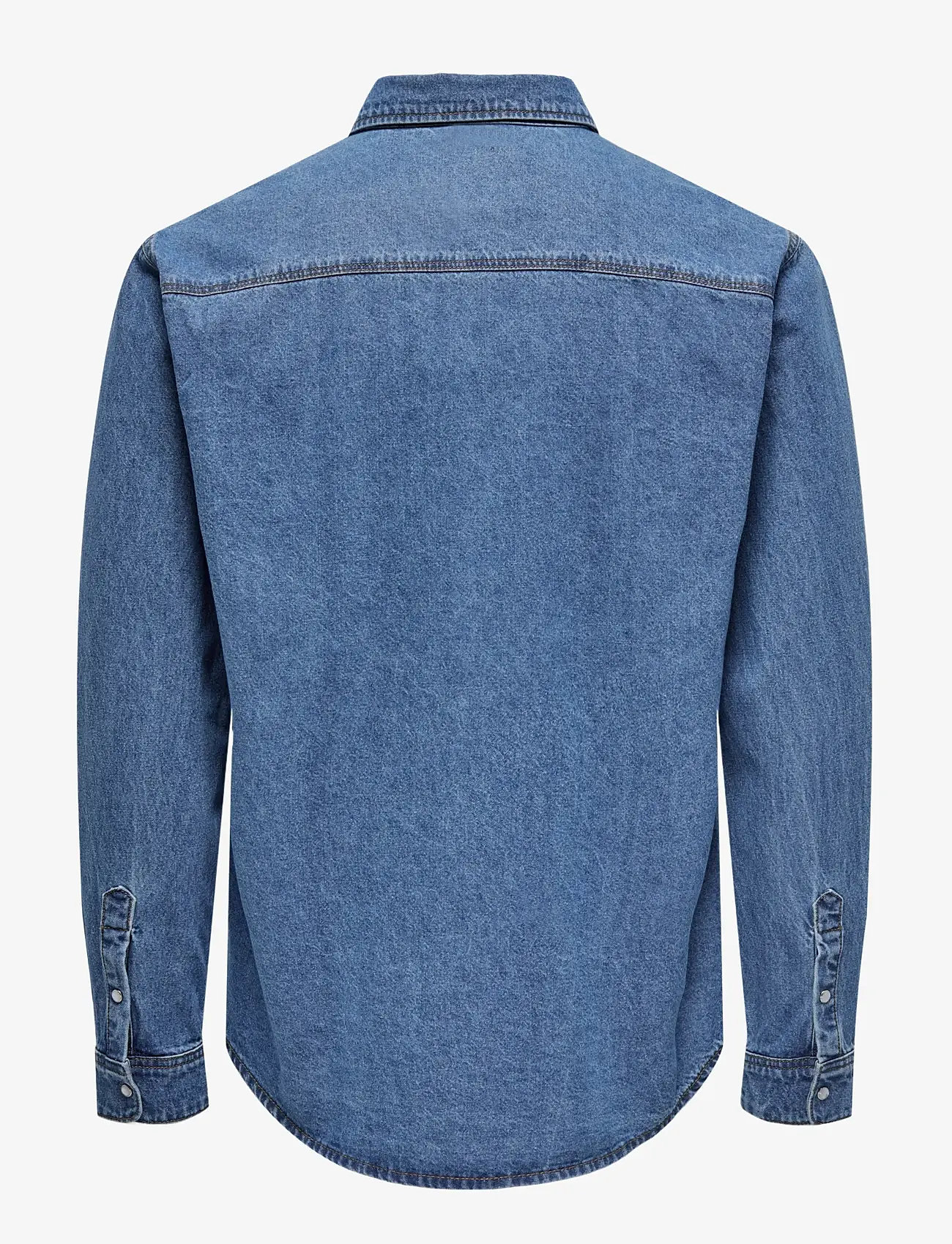 ONLY & SONS - ONSBANE 3247 DNM SHIRT NOOS - denim shirts - medium blue denim - 2