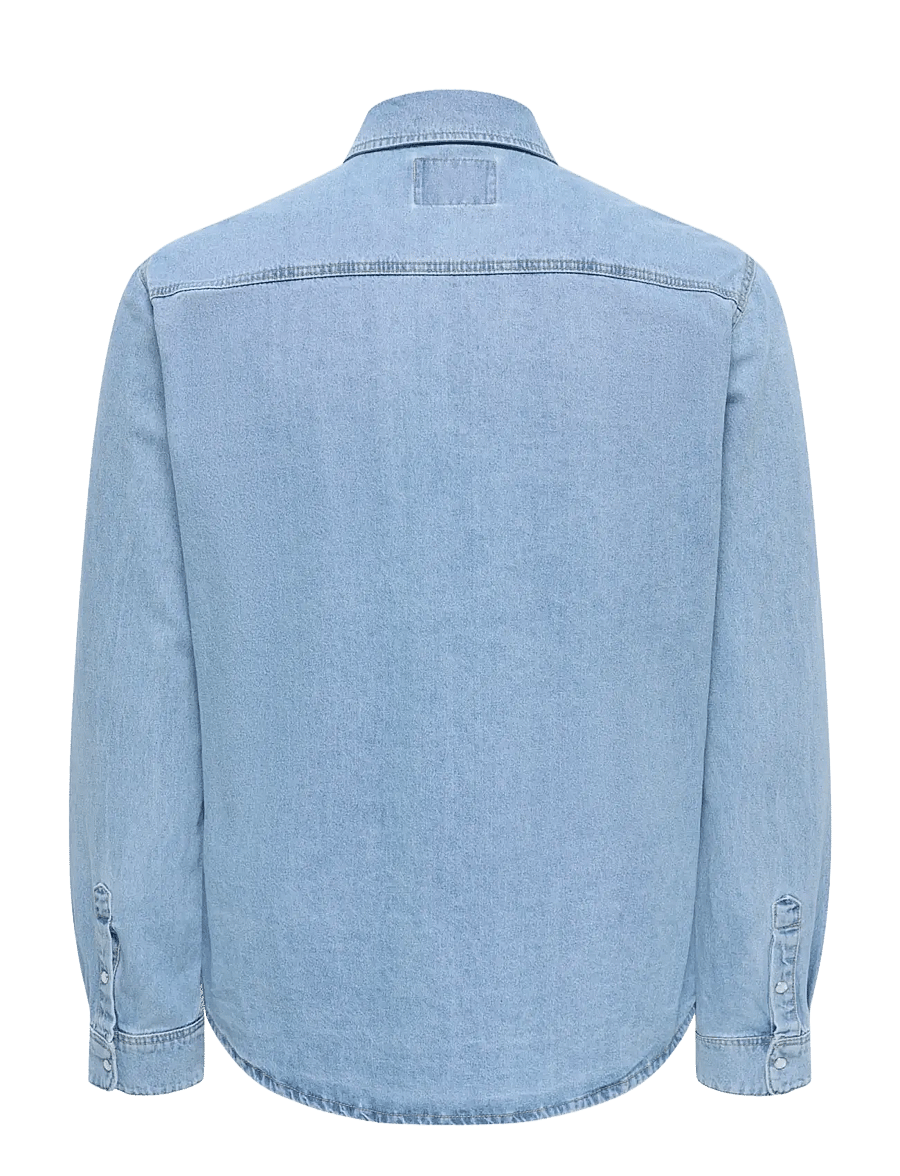 ONLY & SONS - ONSBANE DENIM 3247 DNM SHIRT NOOS - denim shirts - medium blue denim - 2