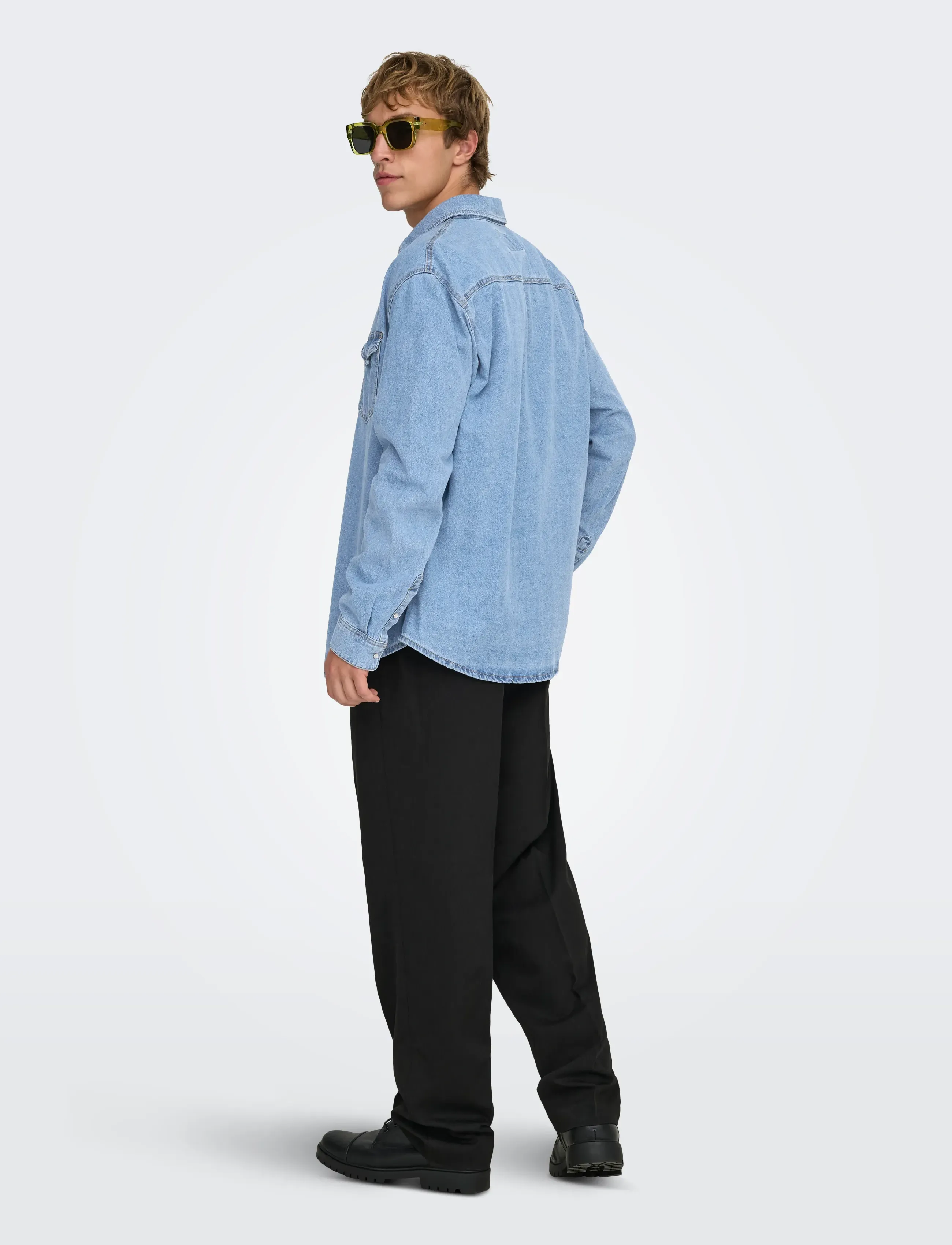 ONLY & SONS - ONSBANE 3247 DNM SHIRT NOOS - jeanshemden - medium blue denim - 3