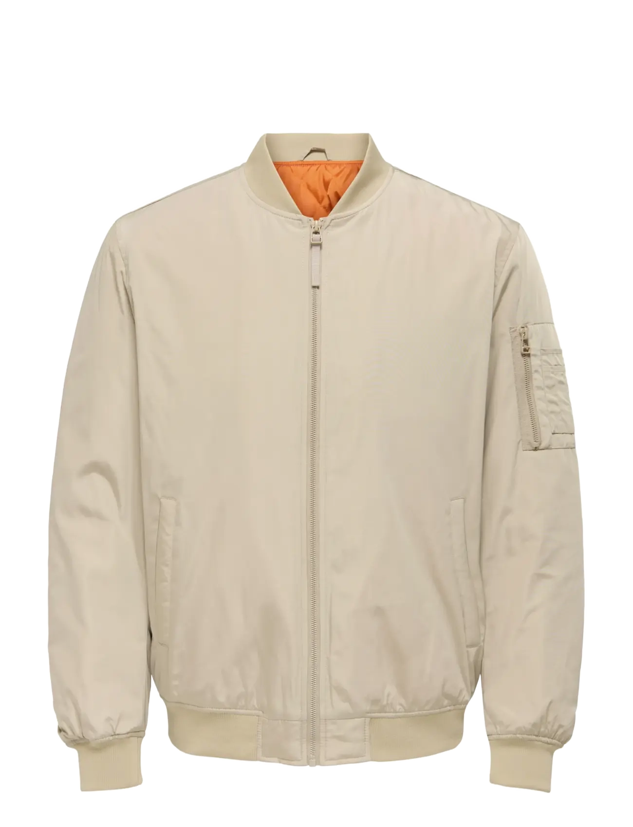 ONLY & SONS Onsjoshua Bomber Otw Vd, Mænd, Bomberjakke, Beige, Str: M