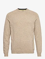 ONSEDWARD REG 7 WOOL CREW KNIT - OATMEAL