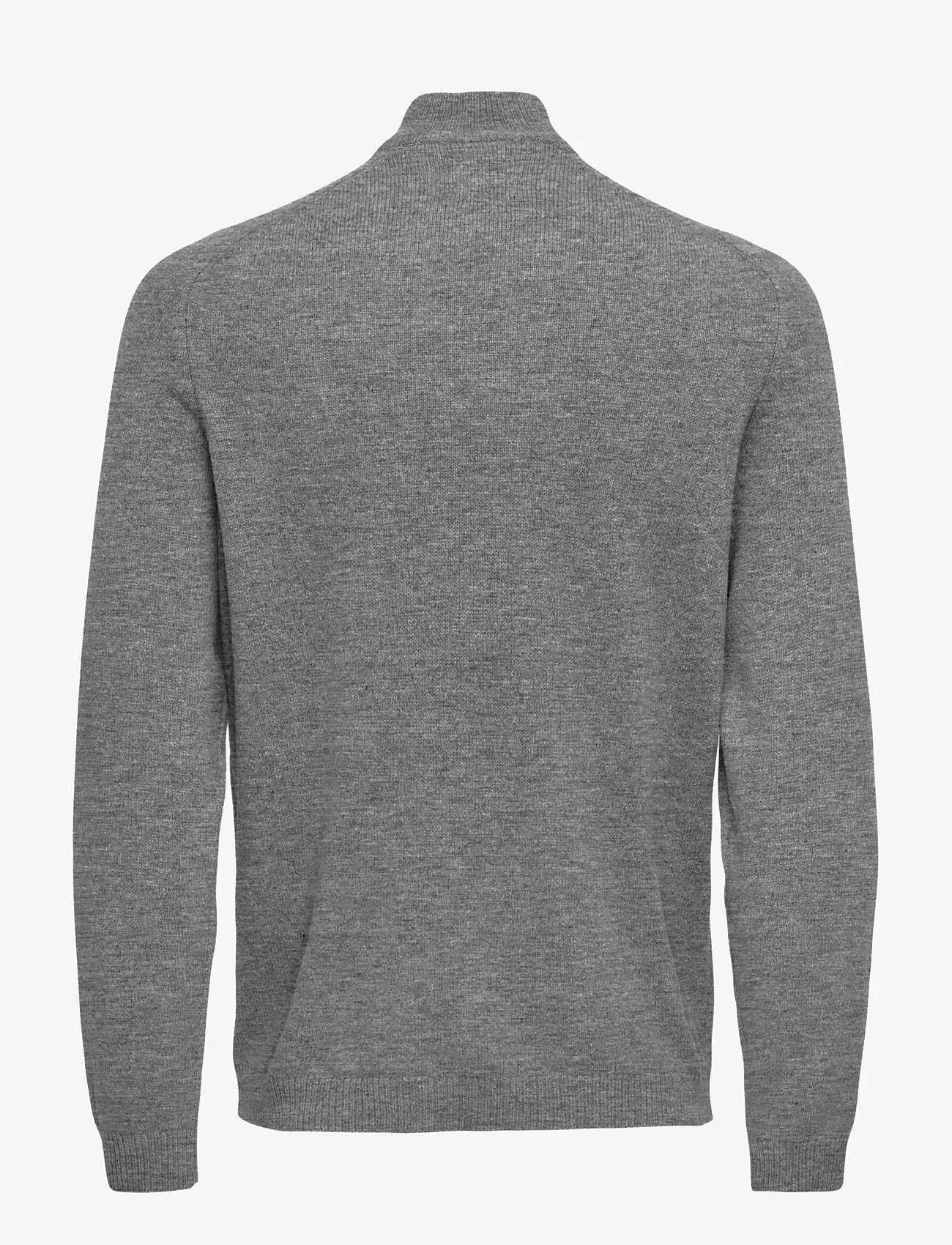 ONLY & SONS - ONSEDWARD REG 7 WOOL HALF ZIP KNIT CS - truien met halve rits - dark grey melange - 1