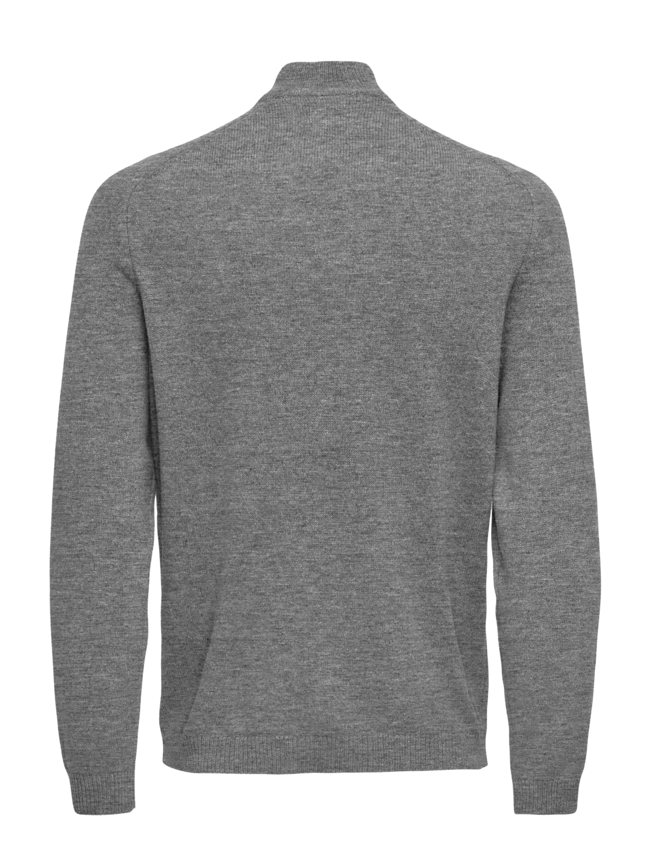 ONLY & SONS - ONSEDWARD REG 7 WOOL HALF ZIP KNIT CS - halfzip strik - dark grey melange - 1