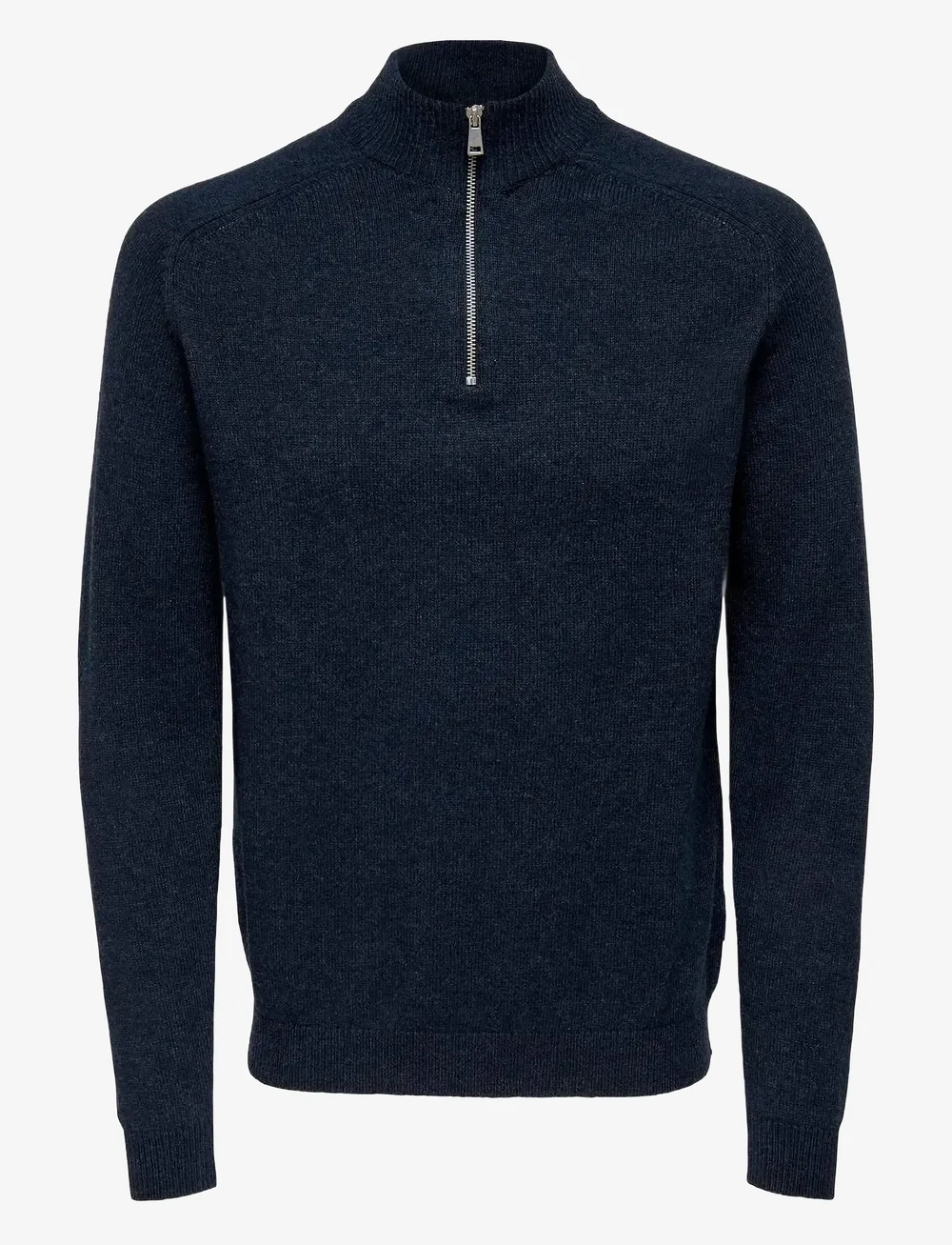 ONLY & SONS - ONSEDWARD REG 7 WOOL HALF ZIP KNIT CS - half zip-tröjor - dark navy - 0
