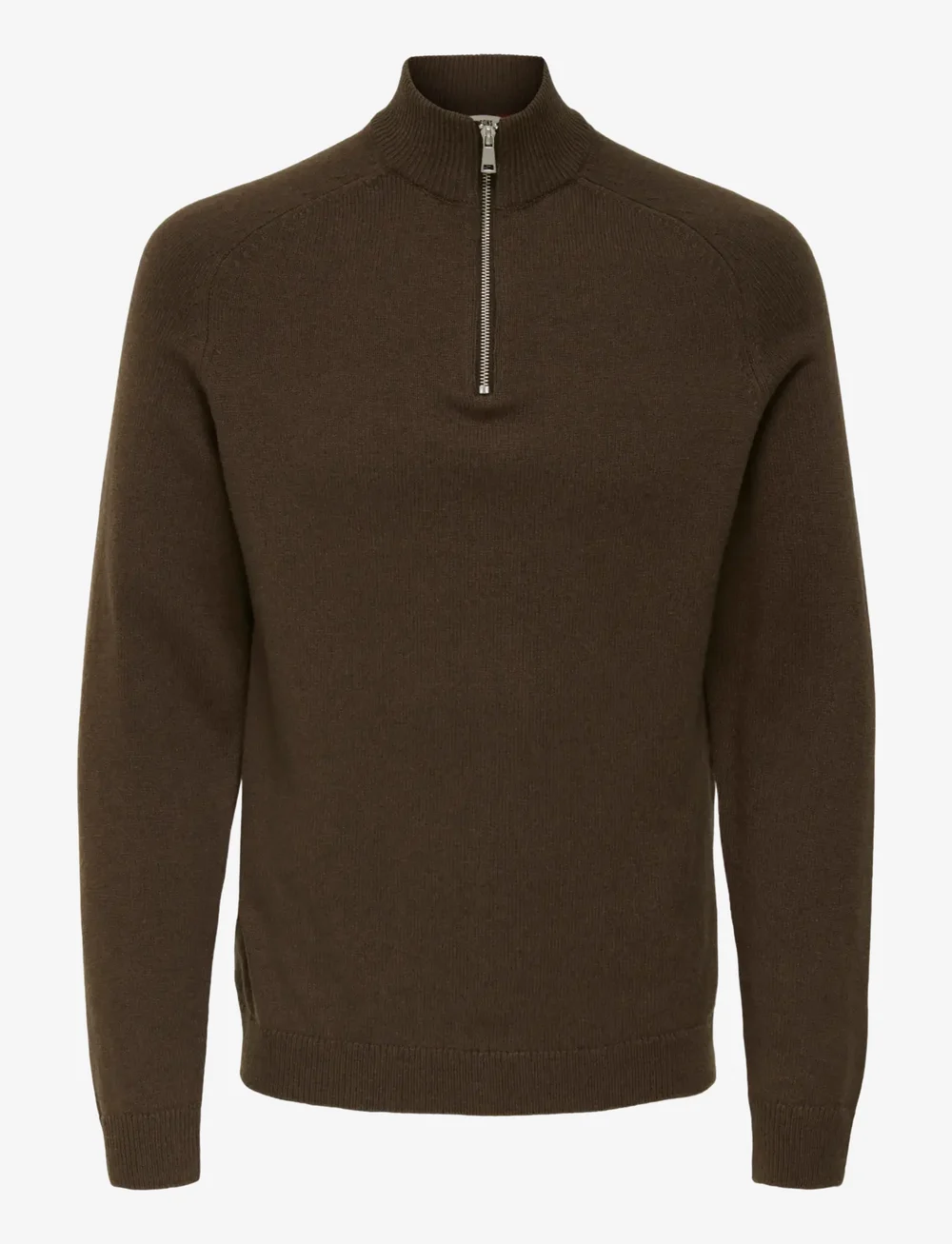 ONLY & SONS - ONSEDWARD REG 7 WOOL HALF ZIP KNIT CS - half zip strik - demitasse - 0