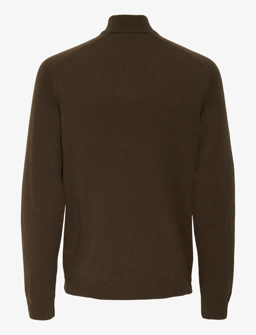 ONLY & SONS - ONSEDWARD REG 7 WOOL HALF ZIP KNIT CS - half zip strik - demitasse - 1