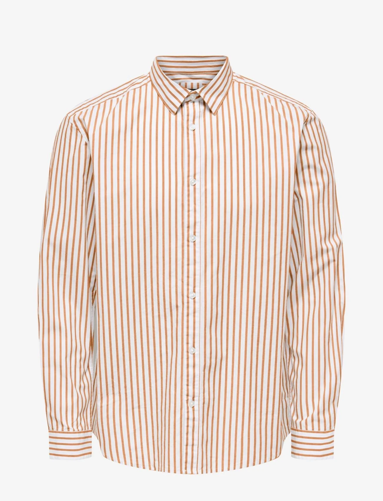 ONLY & SONS - ONSCAPE L/S STRIPE REG SHIRT FW - lowest prices - star white - 0