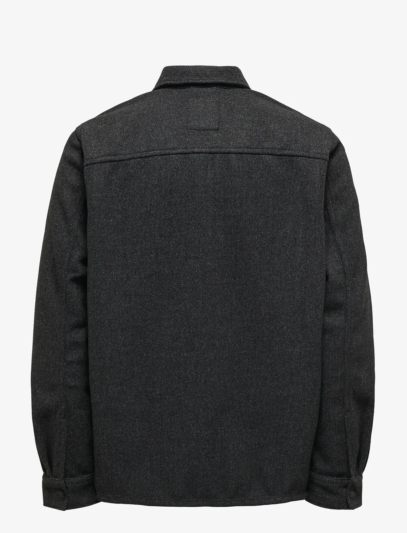 ONLY & SONS - ONSASH OVR WOOLEN LOOK PKT LS SHIRT NOOS - winterjacken - black - 2