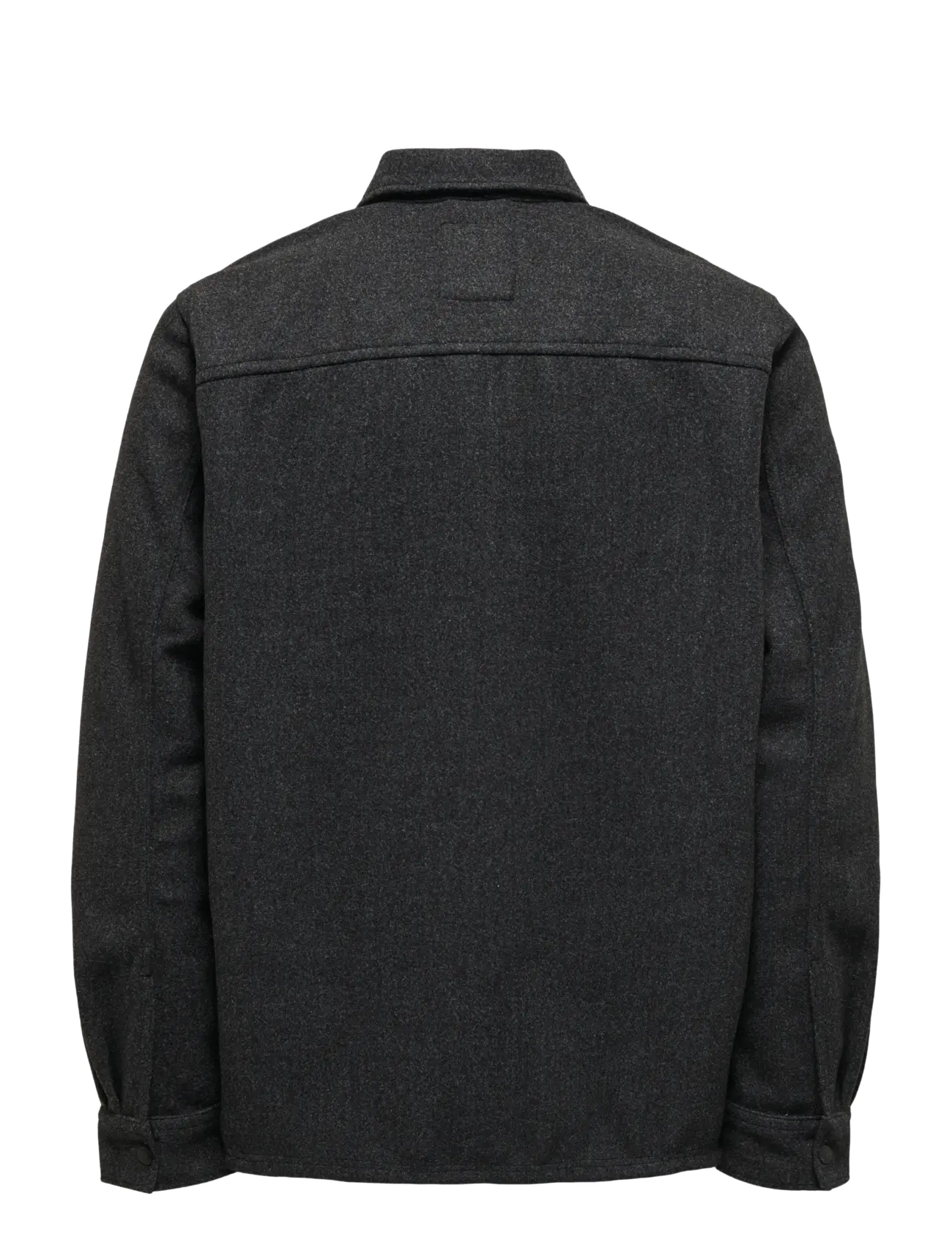ONLY & SONS - ONSASH OVR WOOLEN LOOK PKT LS SHIRT NOOS - Überhemden - black - 2