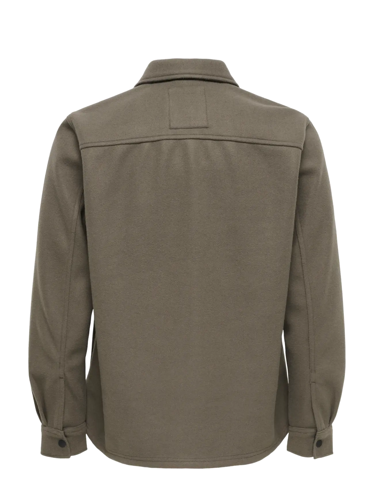 ONLY & SONS - ONSASH OVR WOOLEN LOOK PKT LS SHIRT NOOS - vestes - bungee cord - 2