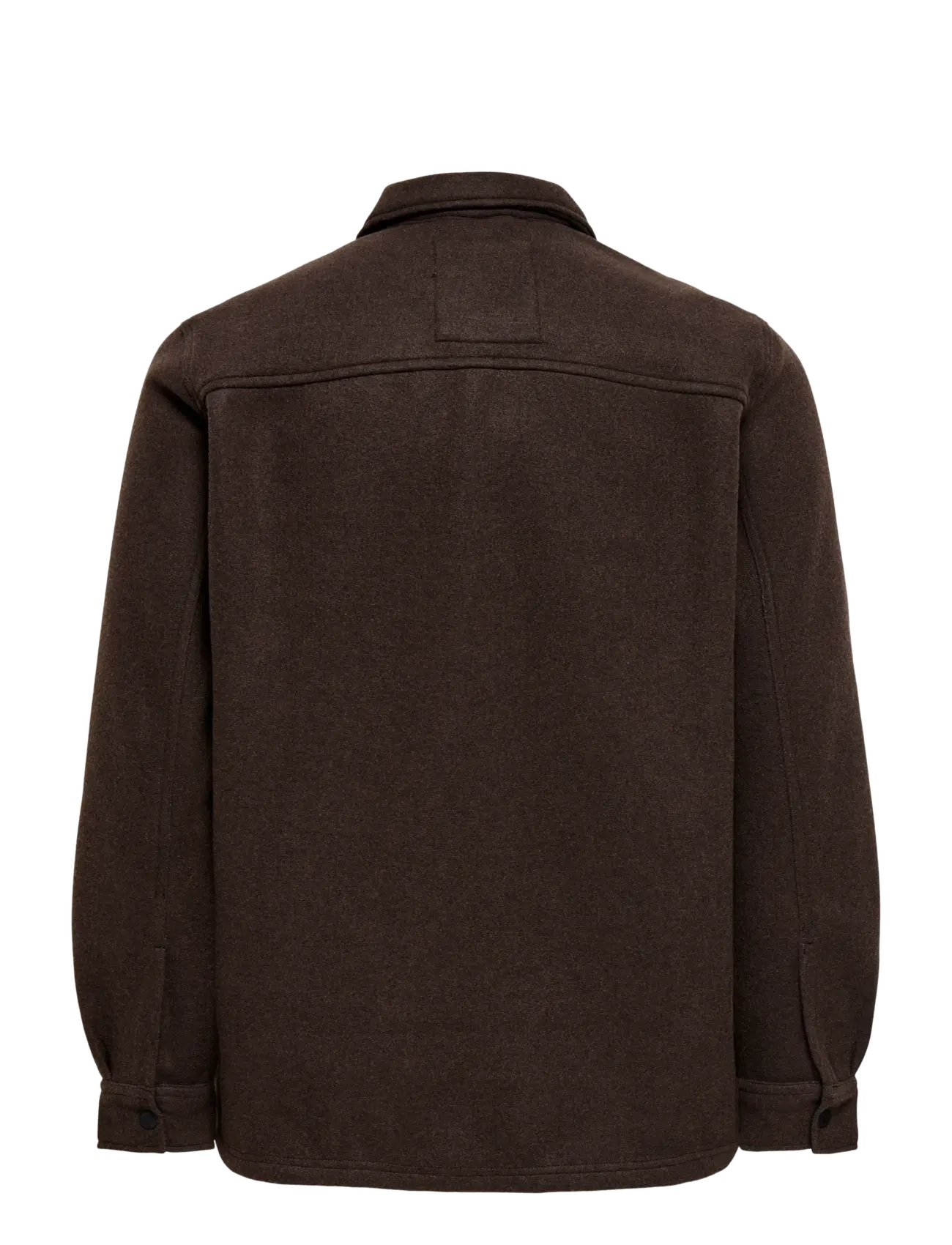 ONLY & SONS - ONSASH OVR WOOLEN LOOK PKT LS SHIRT NOOS - Überhemden - demitasse - 1