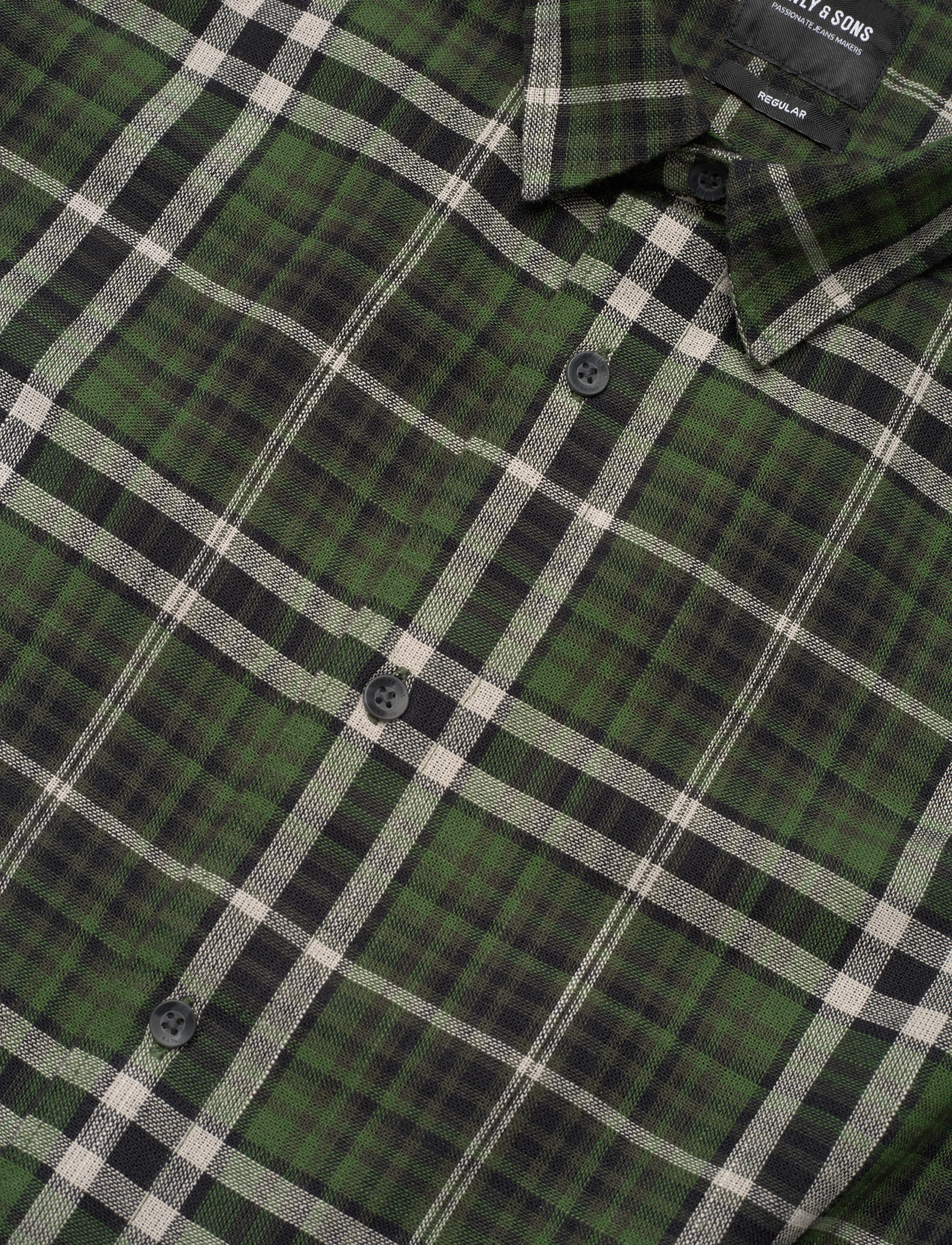 ONLY & SONS - ONSKIT REG STRUC CHECK LS SHIRT - douglas fir - 3