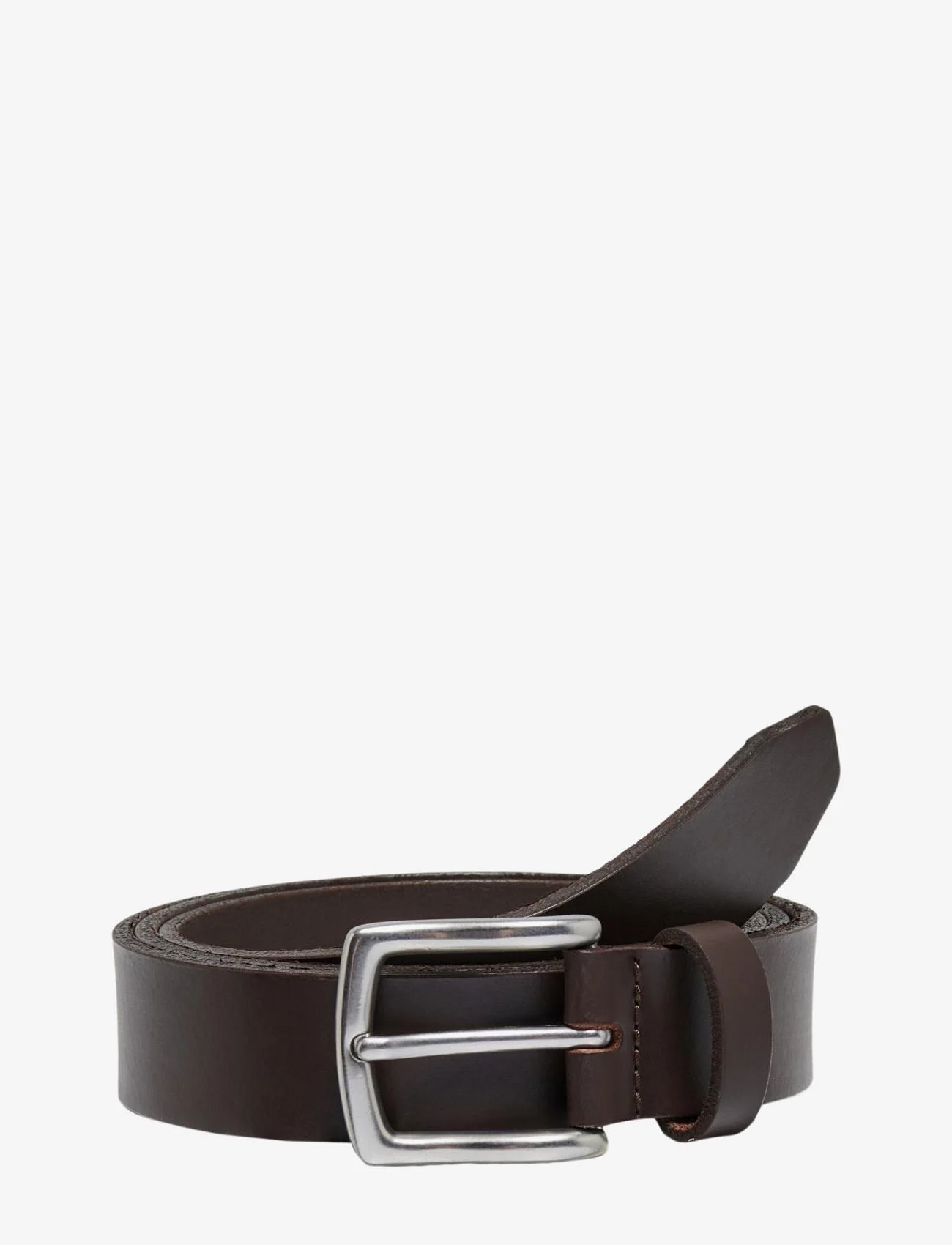 ONLY & SONS - ONSBOON SLIM LEATHER BELT NOOS - najniższe ceny - brown stone - 0