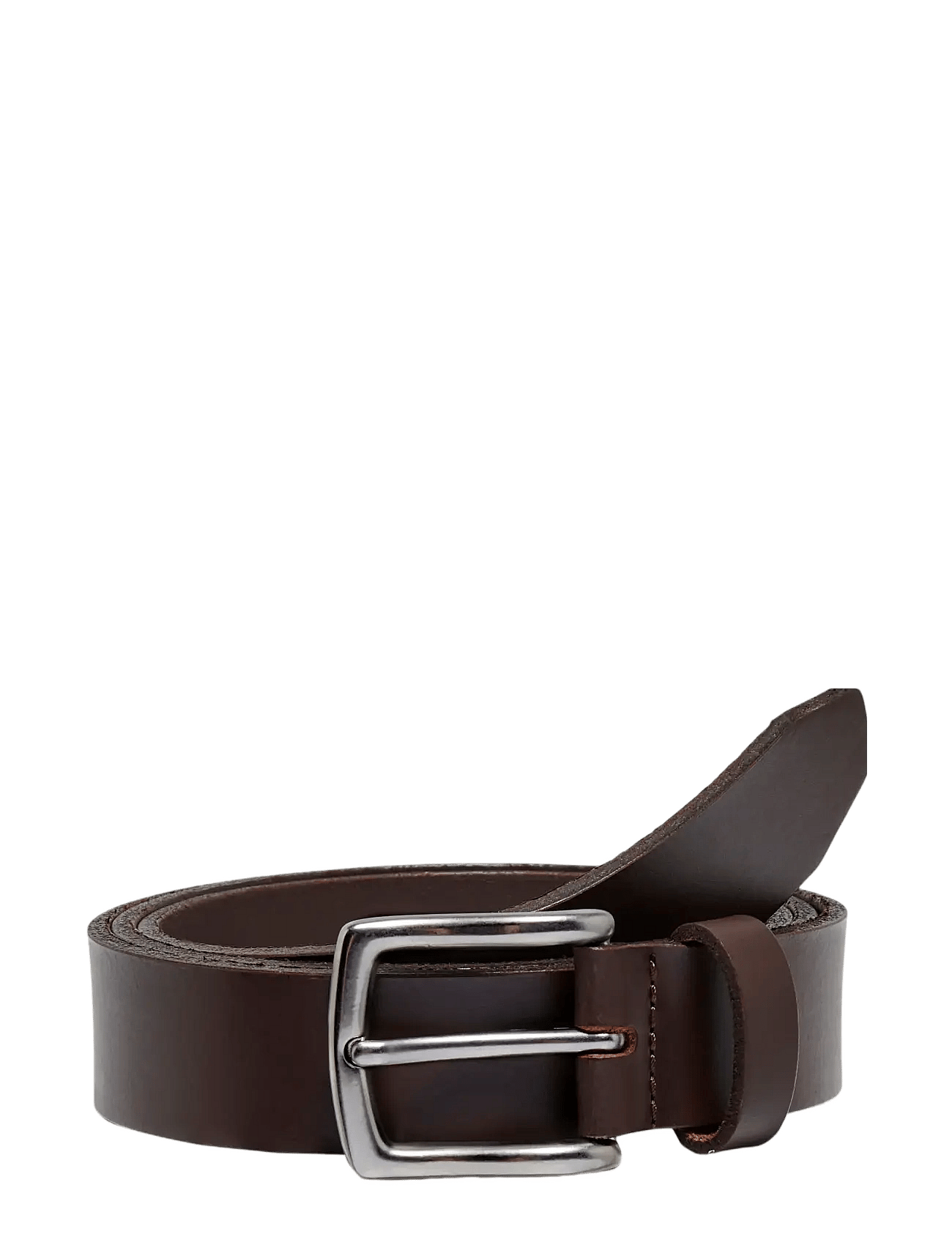 ONSBOON SLIM LEATHER BELT NOOS - BROWN STONE
