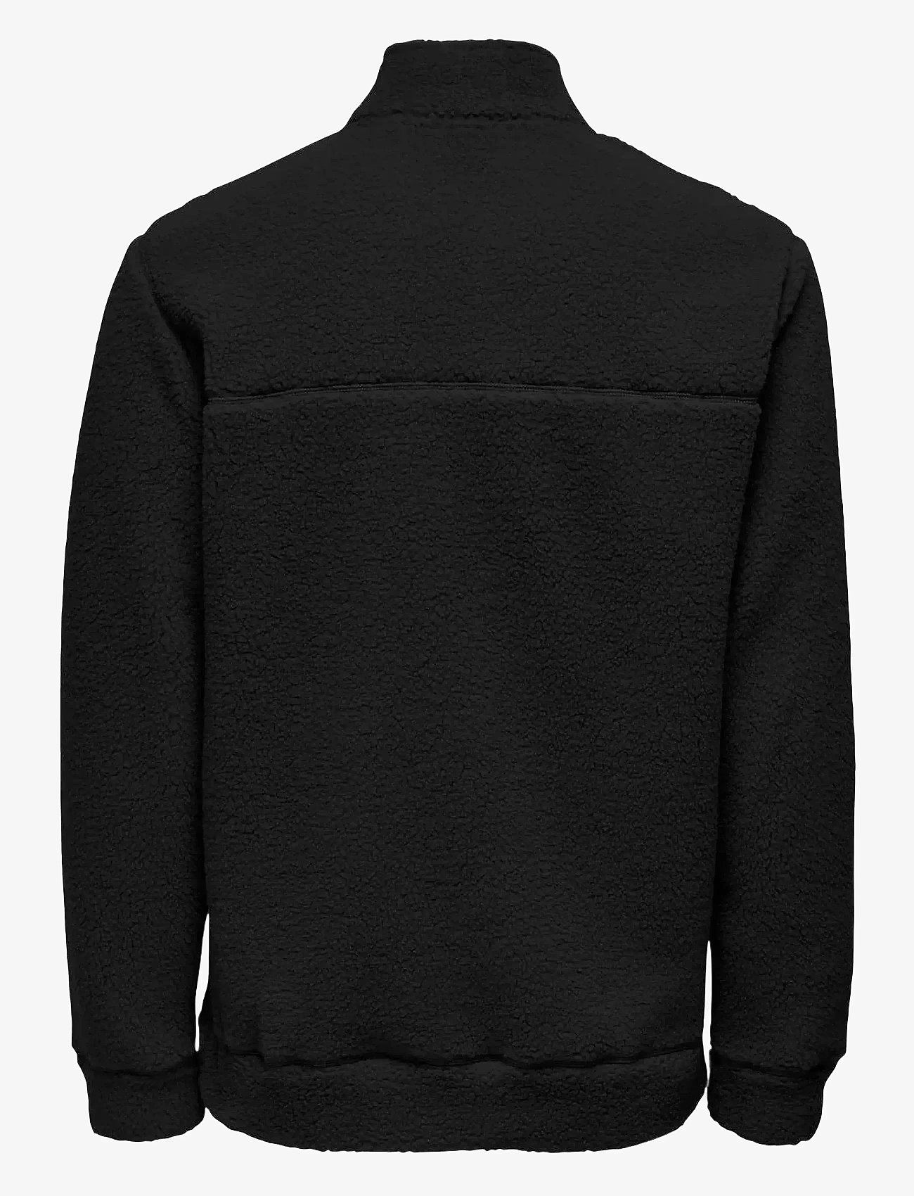 ONLY & SONS - ONSREMY REG 1/4 ZIP SWT - black - 1