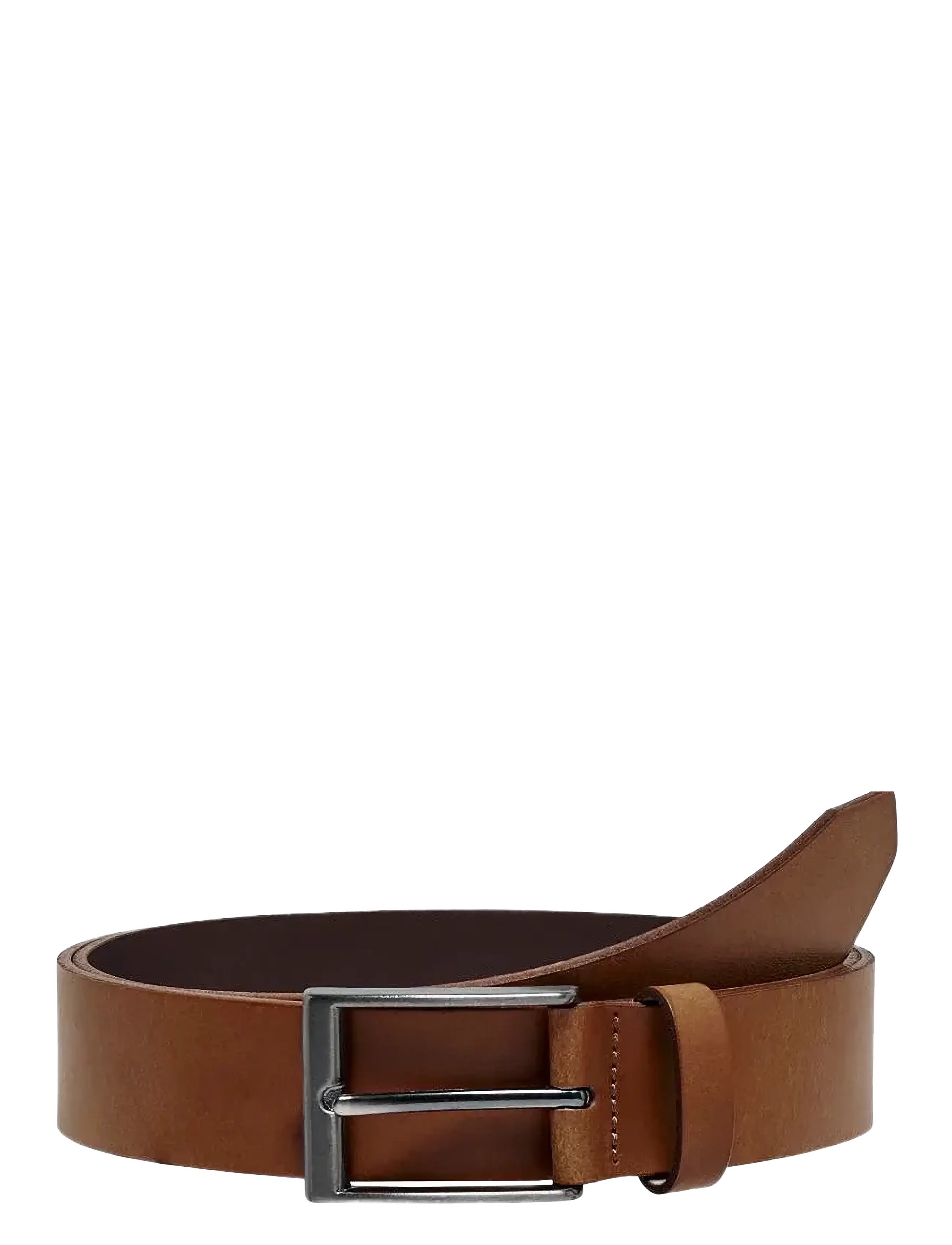 ONLY & SONS Onsbrad Medium Leather Belt Noos, 85, Belts, Braun - Classic Männerswear