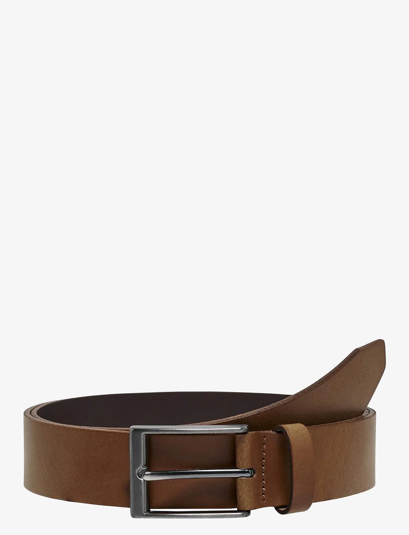 ONLY & SONS - ONSBRAD MEDIUM LEATHER BELT NOOS - laagste prijzen - cognac - 0