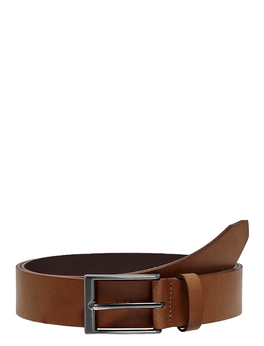 ONLY & SONS - ONSBRAD MEDIUM LEATHER BELT NOOS - klassisch gürtel - cognac - 0