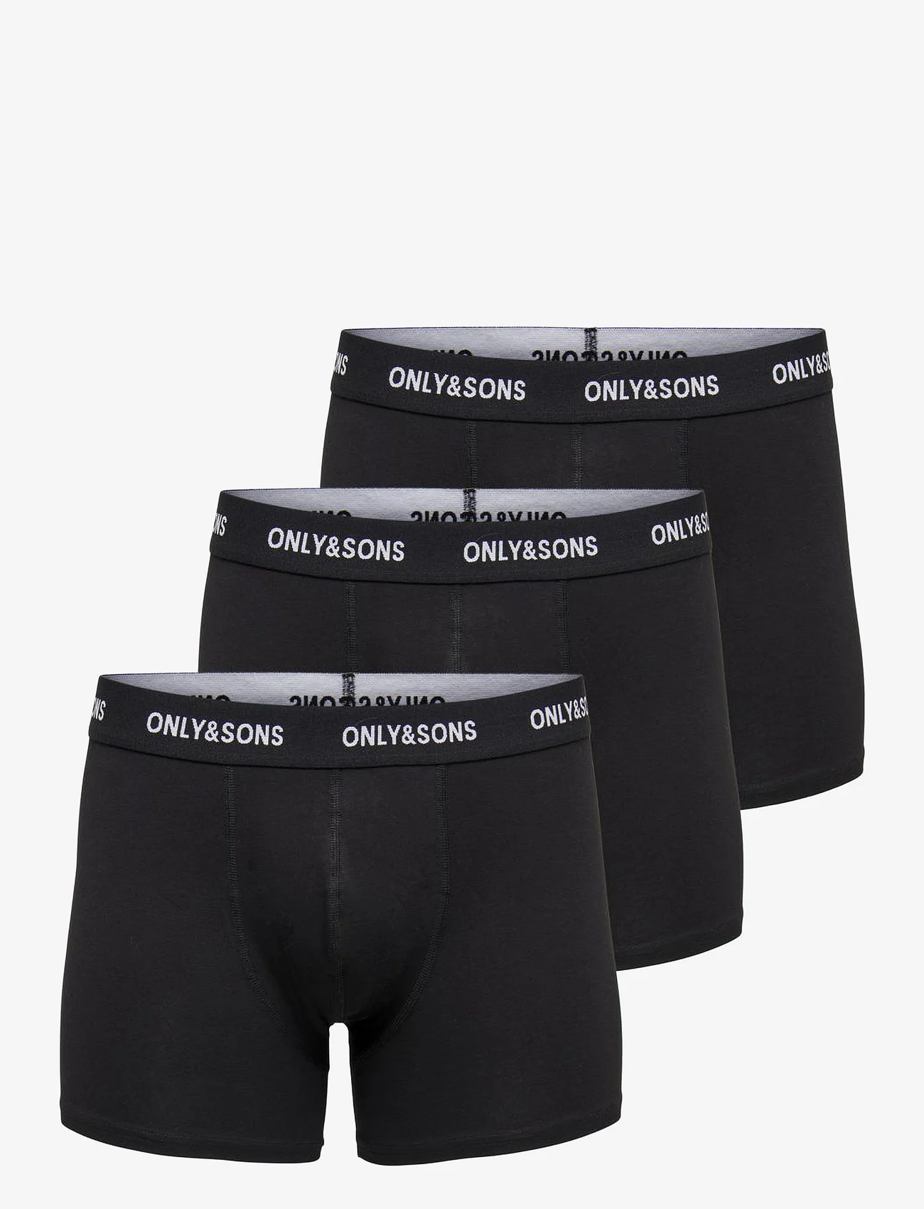 ONLY & SONS - ONSFITZ SOLID BLACK BOXER 3PACK3854 NOOS - die niedrigsten preise - black - 0