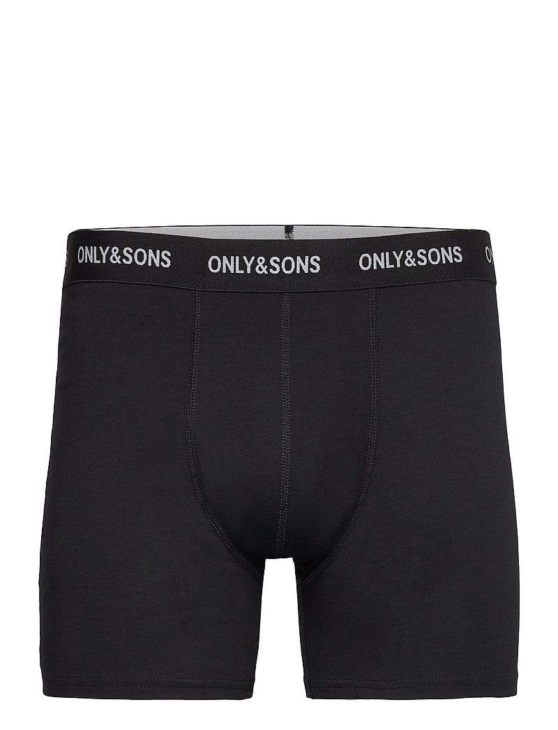 ONLY & SONS - ONSFITZ SOLID BLACK BOXER 3PACK NOOS - bokserid - black - 2